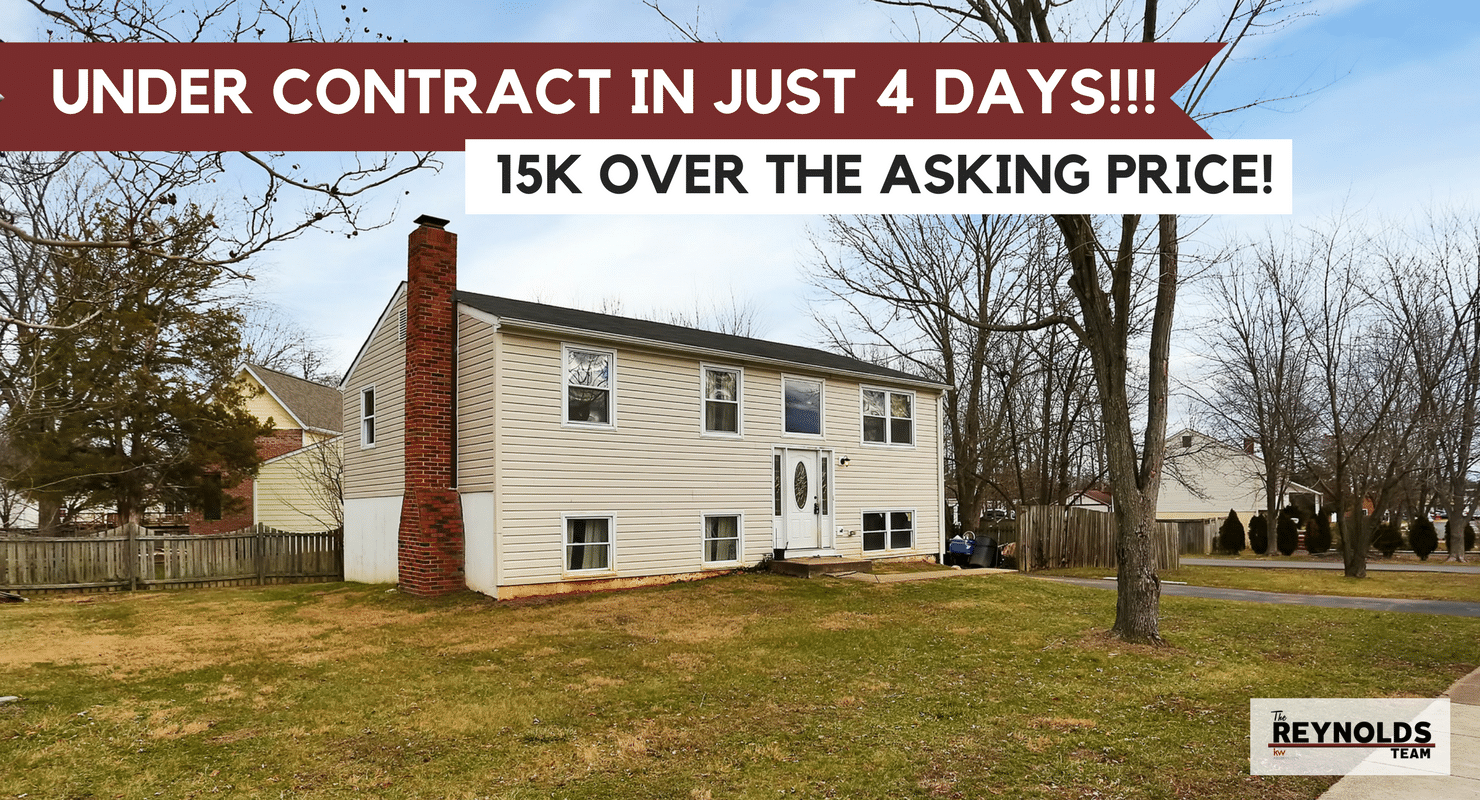 Herndon VA Home Went Under Contract In JUST 4 DAYS for $15K OVER the ASKING PRICE!