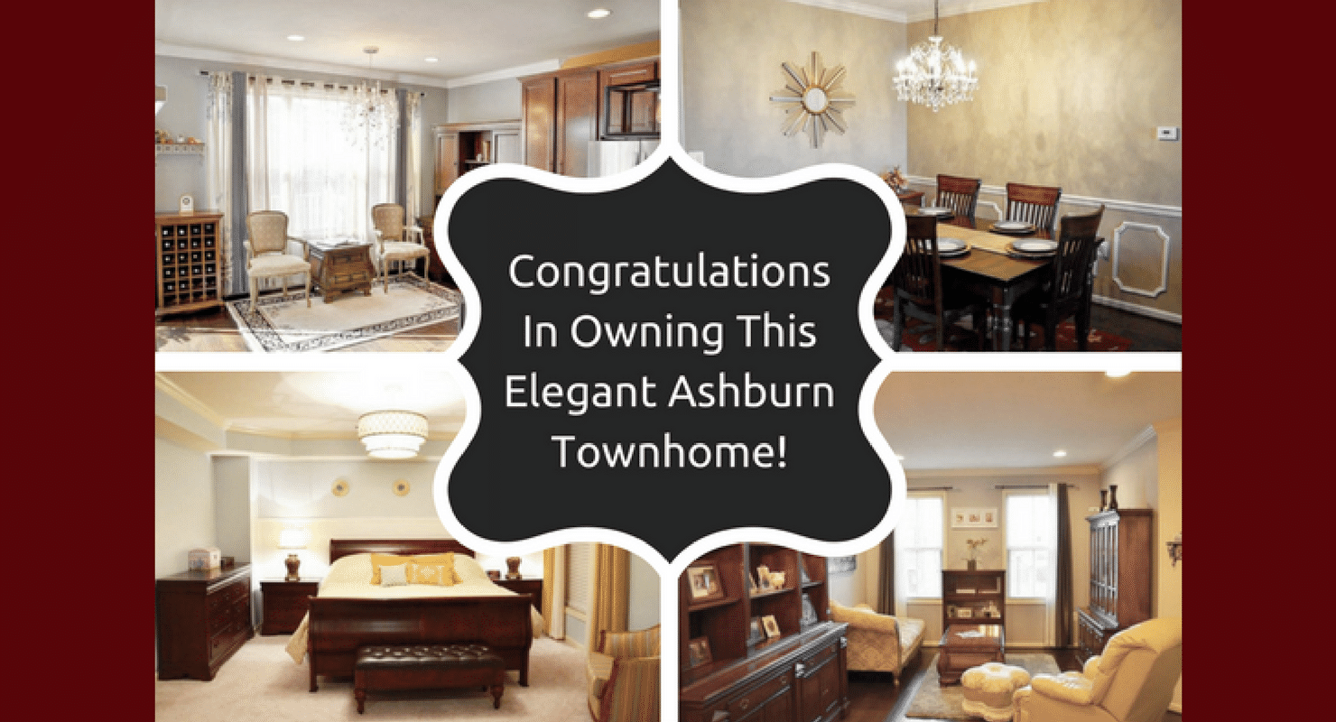 Congratulations in owning this Elegant Ashburn Townhome!