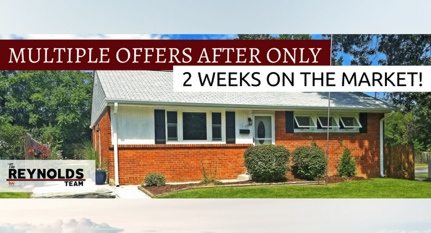 College Park, Maryland Seller Receives Multiple Offers after only 2 WEEKS on the market!