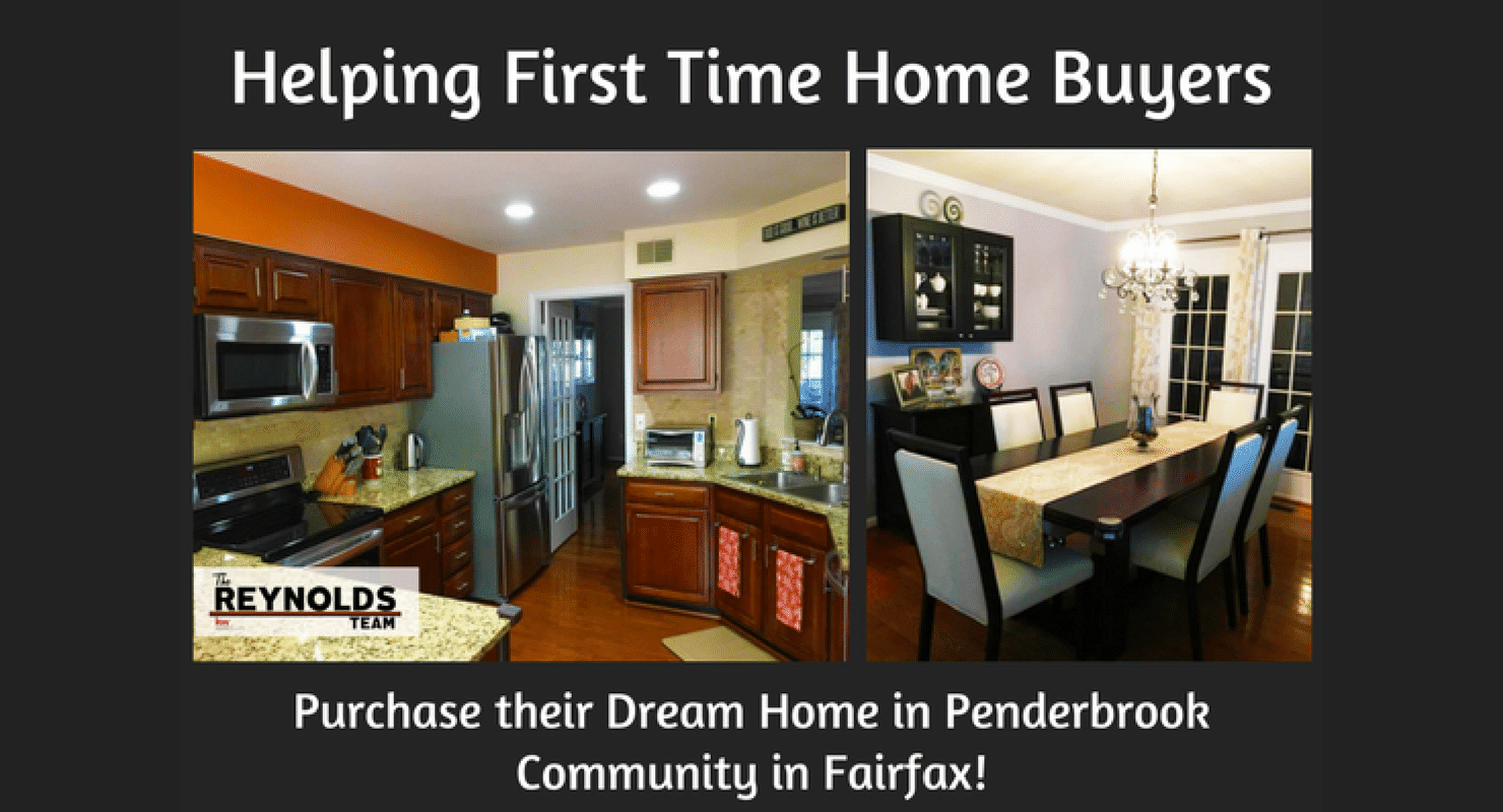 Helping First Time Home Buyers Purchase their Dream Home in Penderbrook Community in Fairfax!