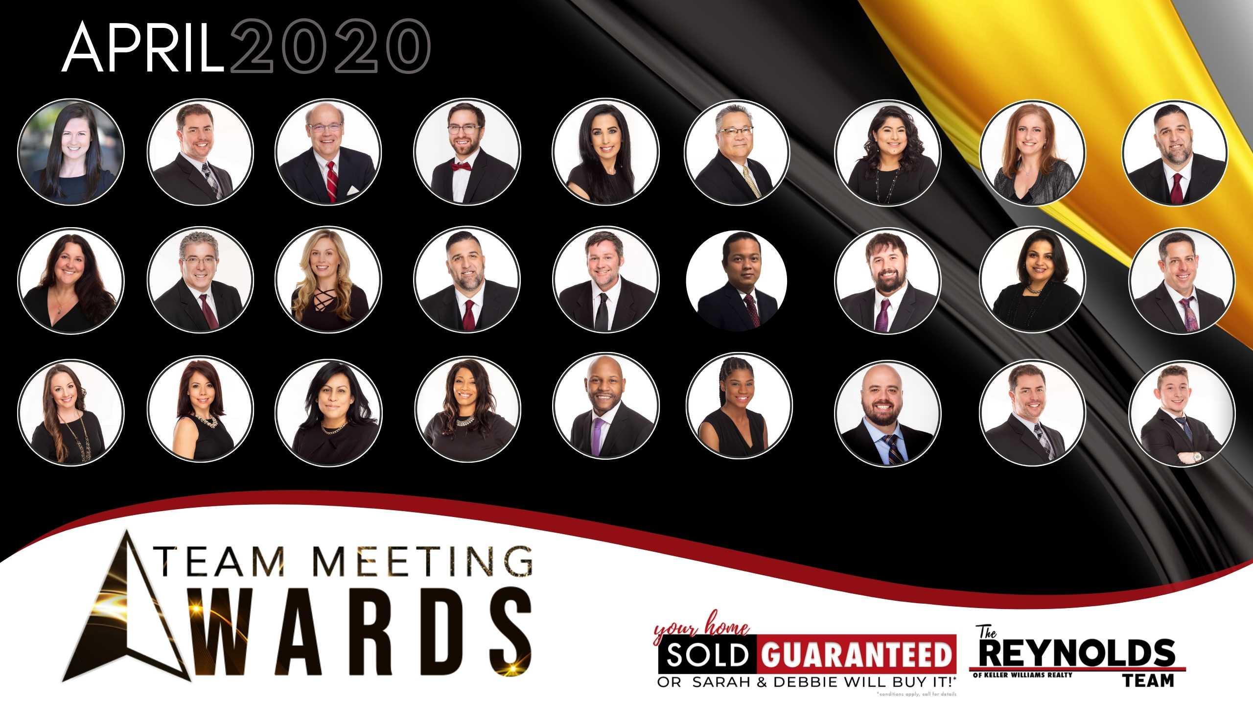 The Reynolds Team April 2020 All Hands Team Meeting & Awards