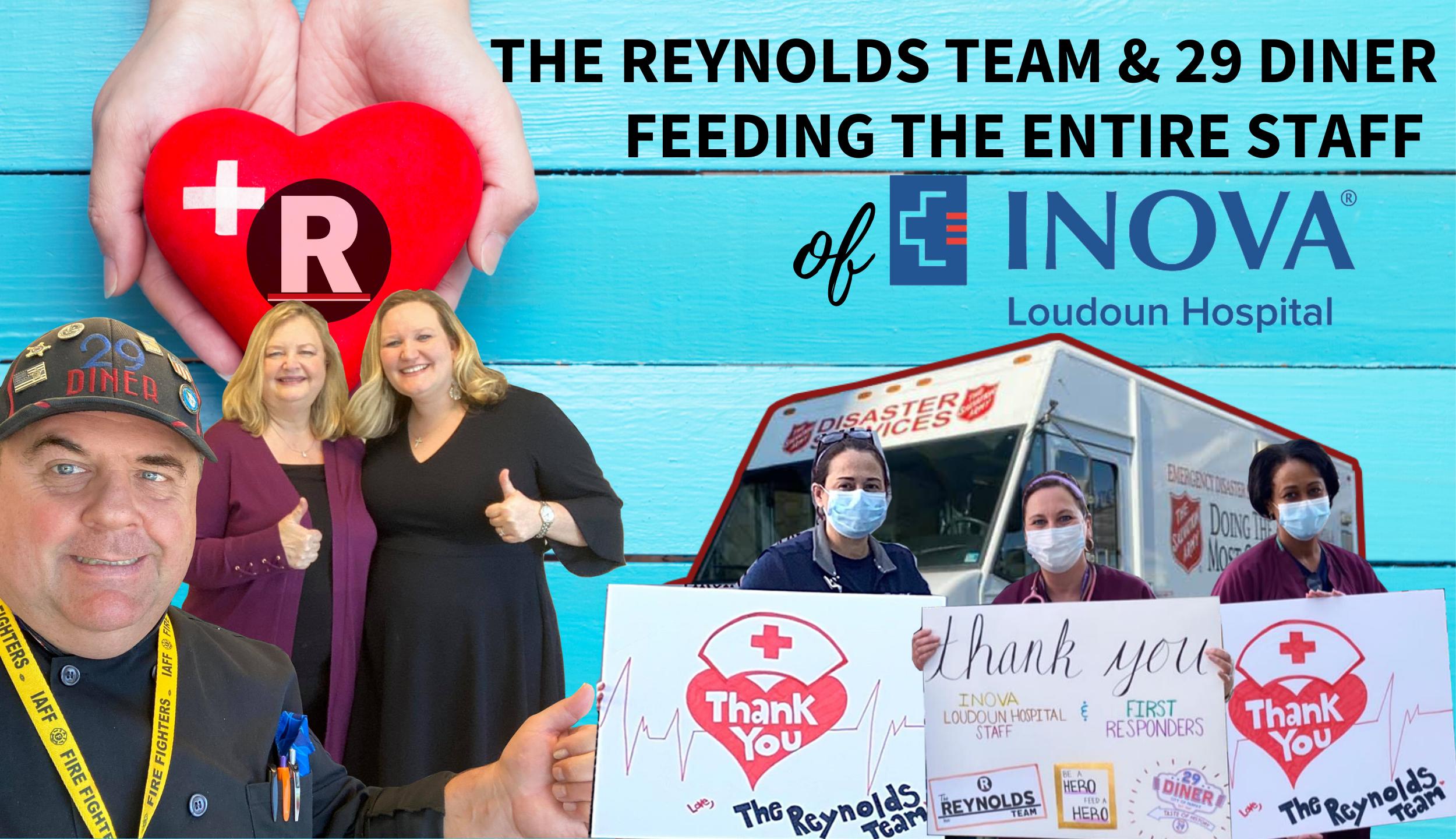 The Reynolds Team and 29 Diner feeding the entire staff of Loudoun Hospital