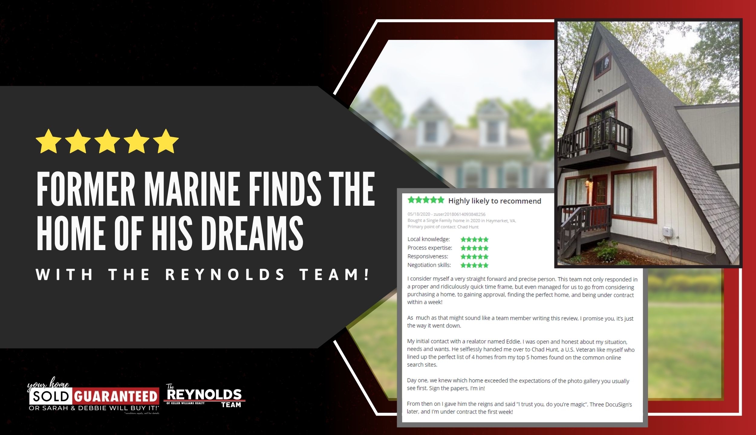 Former Marine Finds The Home of His Dreams With The Reynolds Team!