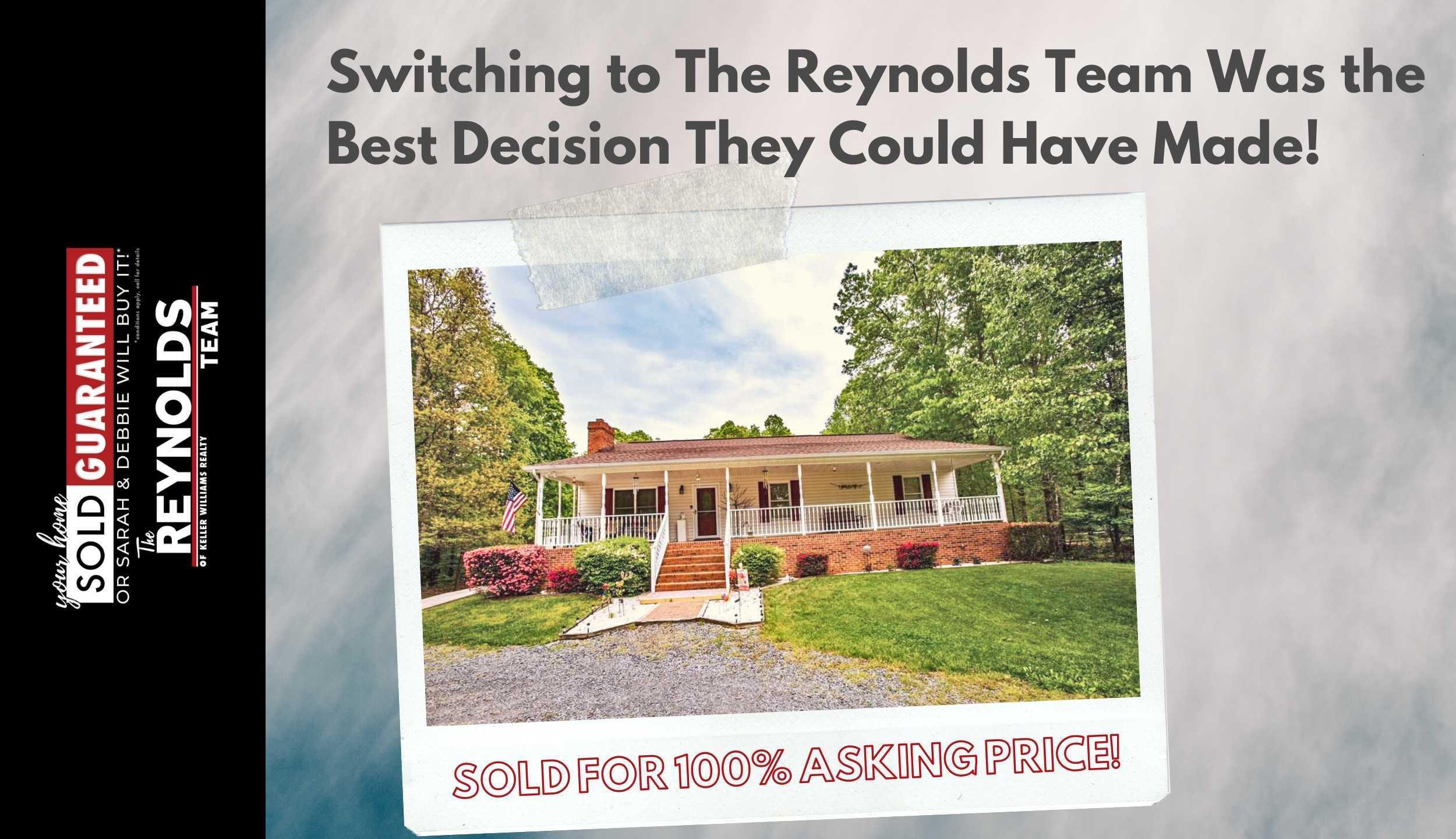 Switching to The Reynolds Team Was the Best Decision They Could Have Made!