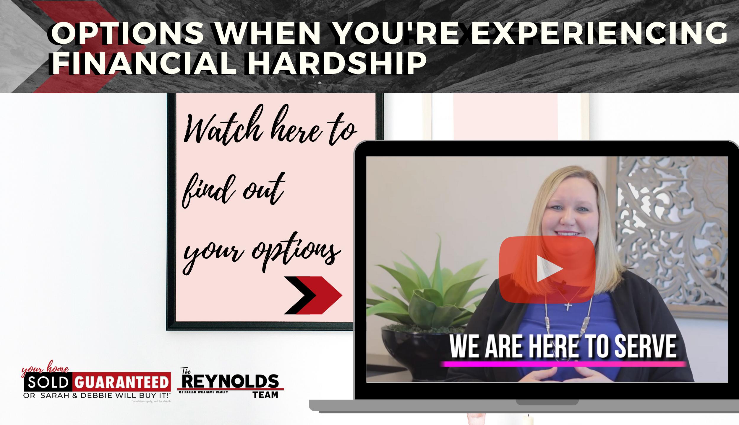 Options When You’re Experiencing Financial Hardship