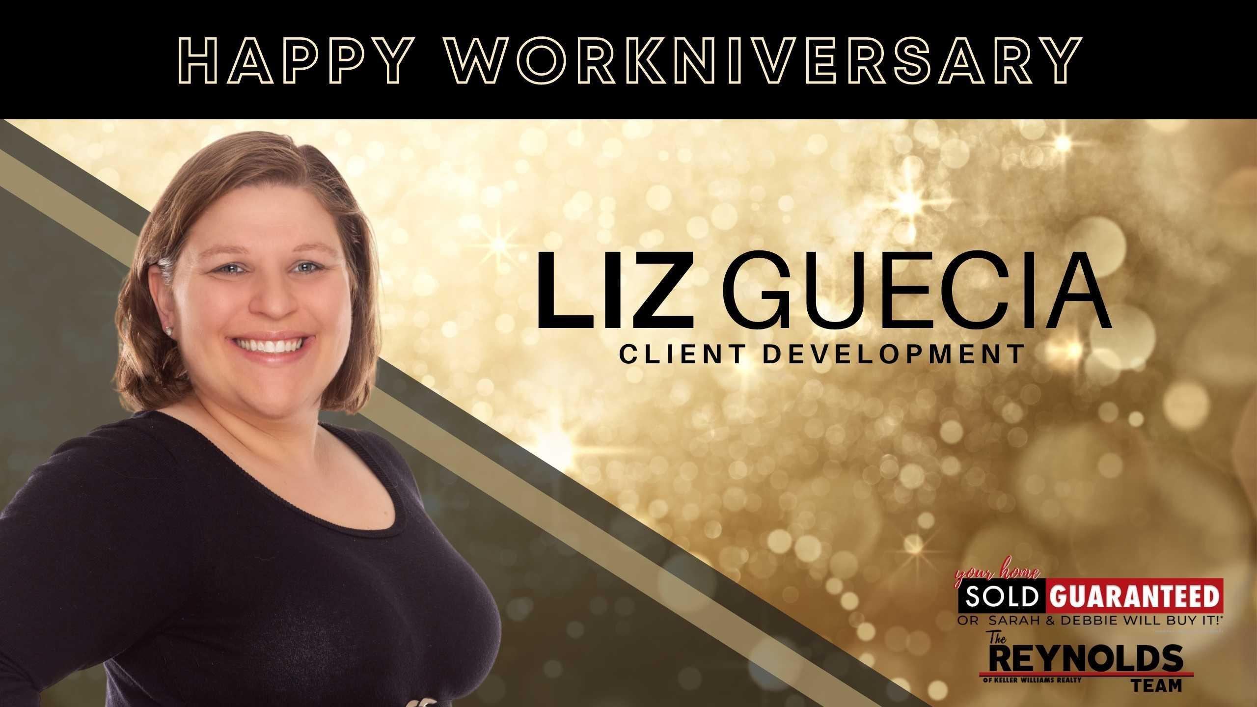 Happy Workniversary Liz! 