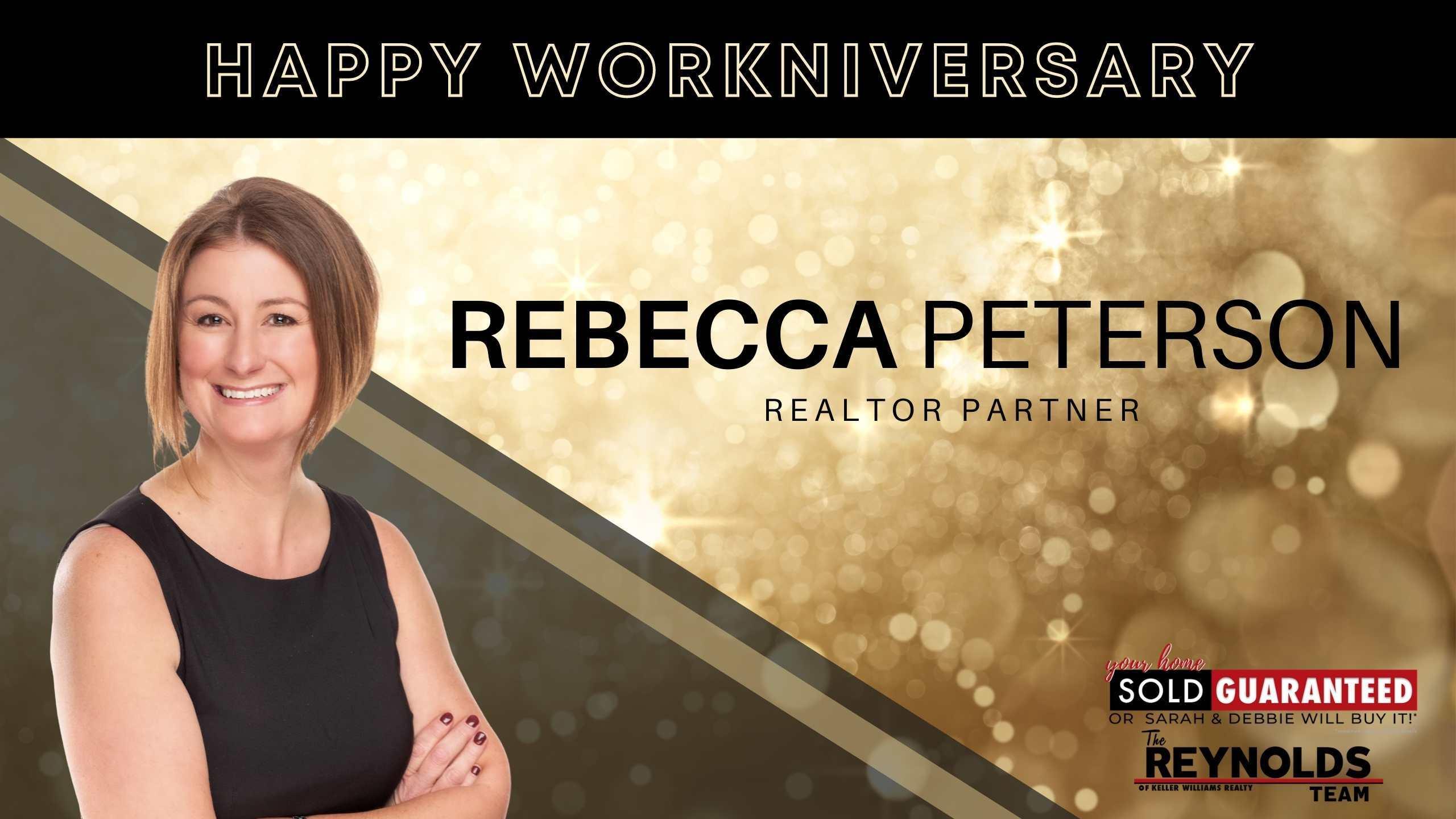 Happy Workniversary, Rebecca!