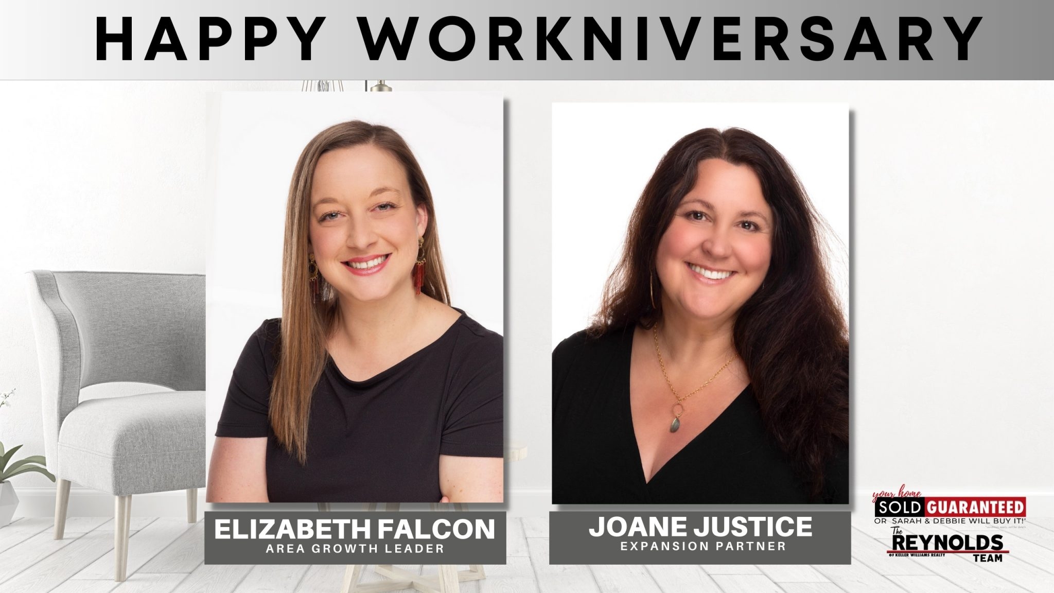 Happy Workniversary to our Realtor Partners, Elizabeth & JoanE!