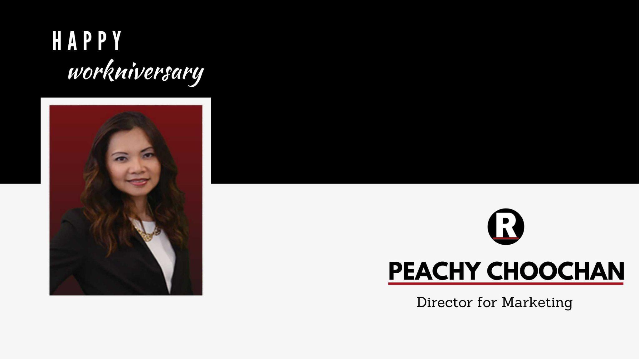 Happy Workniversary Peachy!