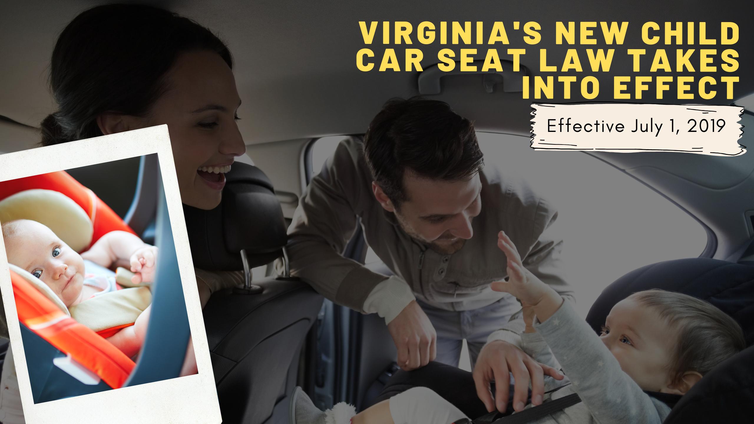 NEW Car Seat Law in Virginia