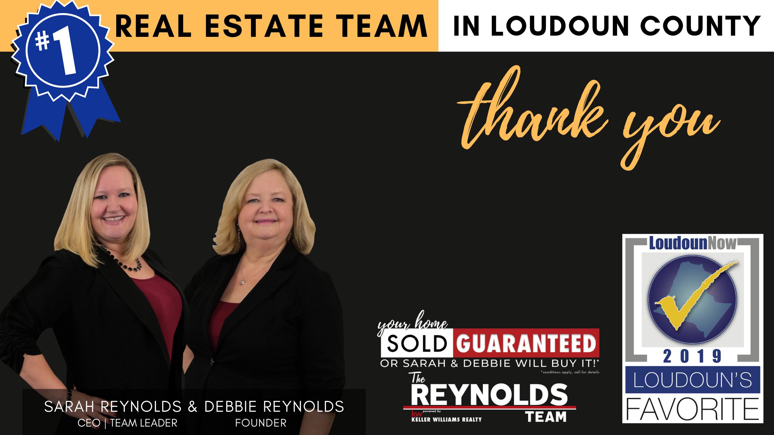 The Reynolds Team- Winner for Favorite Real Estate Team in 2019 Loudoun’s Favorite!