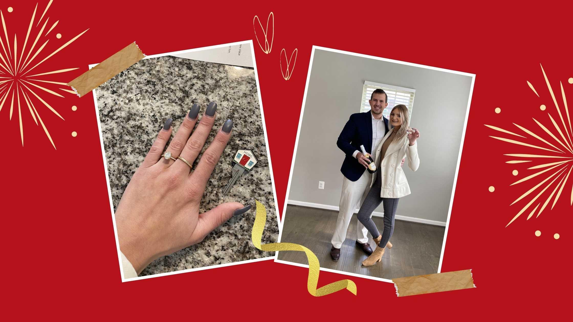Bought Their First Home & Engaged on the Same Day!