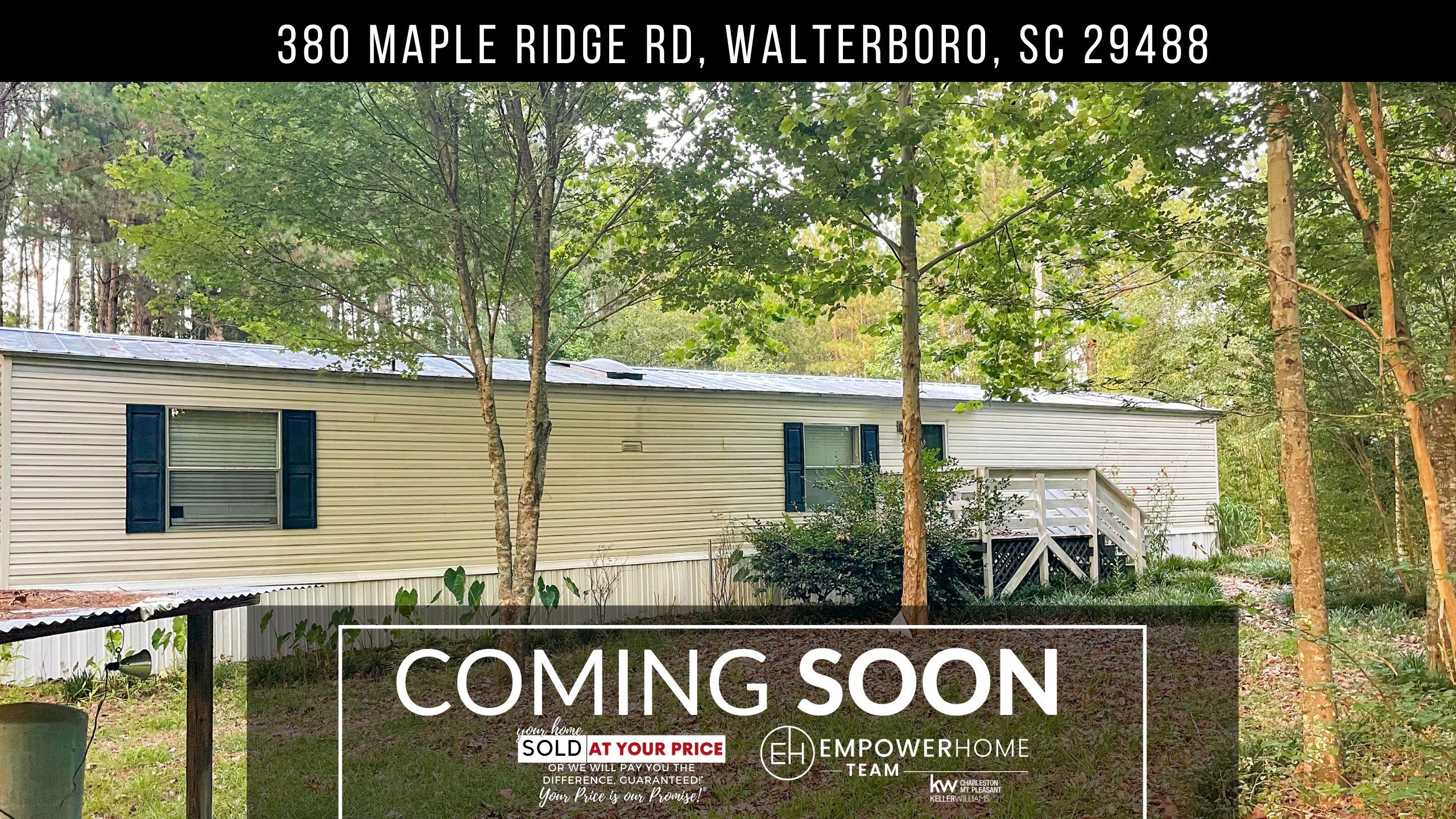 380 Maple Ridge Rd, Walterboro, SC 29488