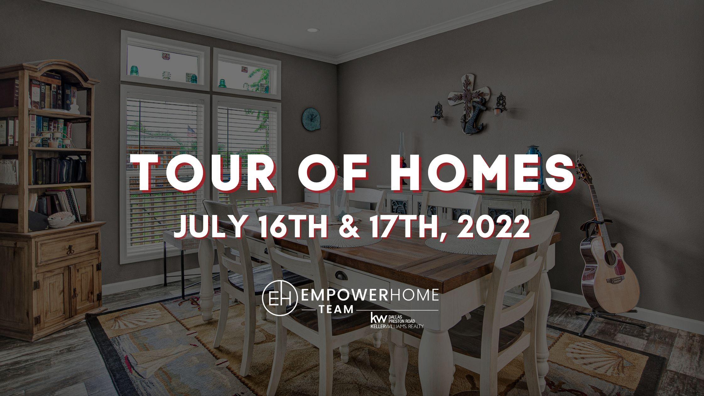 Dallas Tour of Homes In-Person July 16th -17th