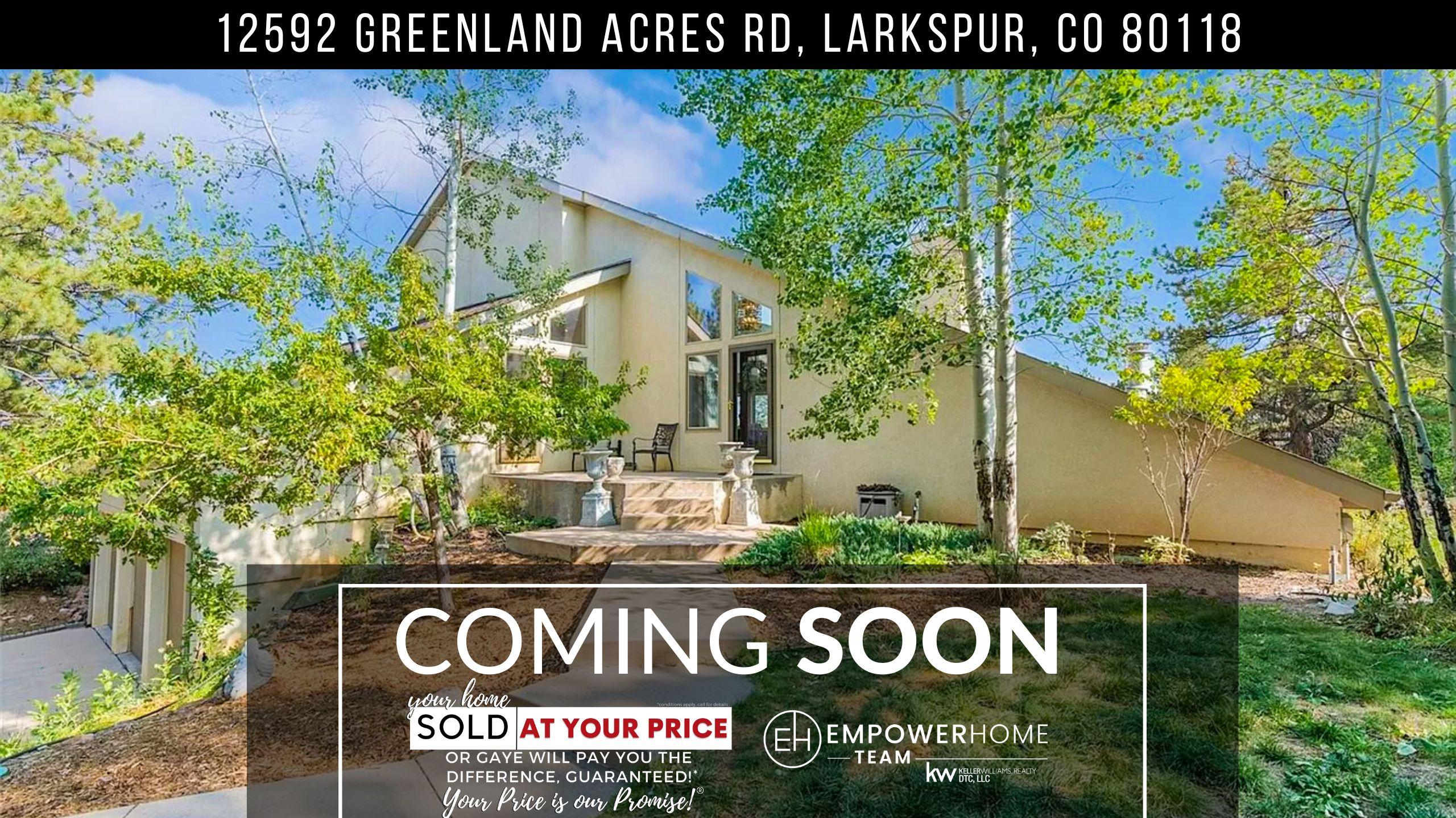 12592 Greenland Acres Road, Larkspur, CO 80118