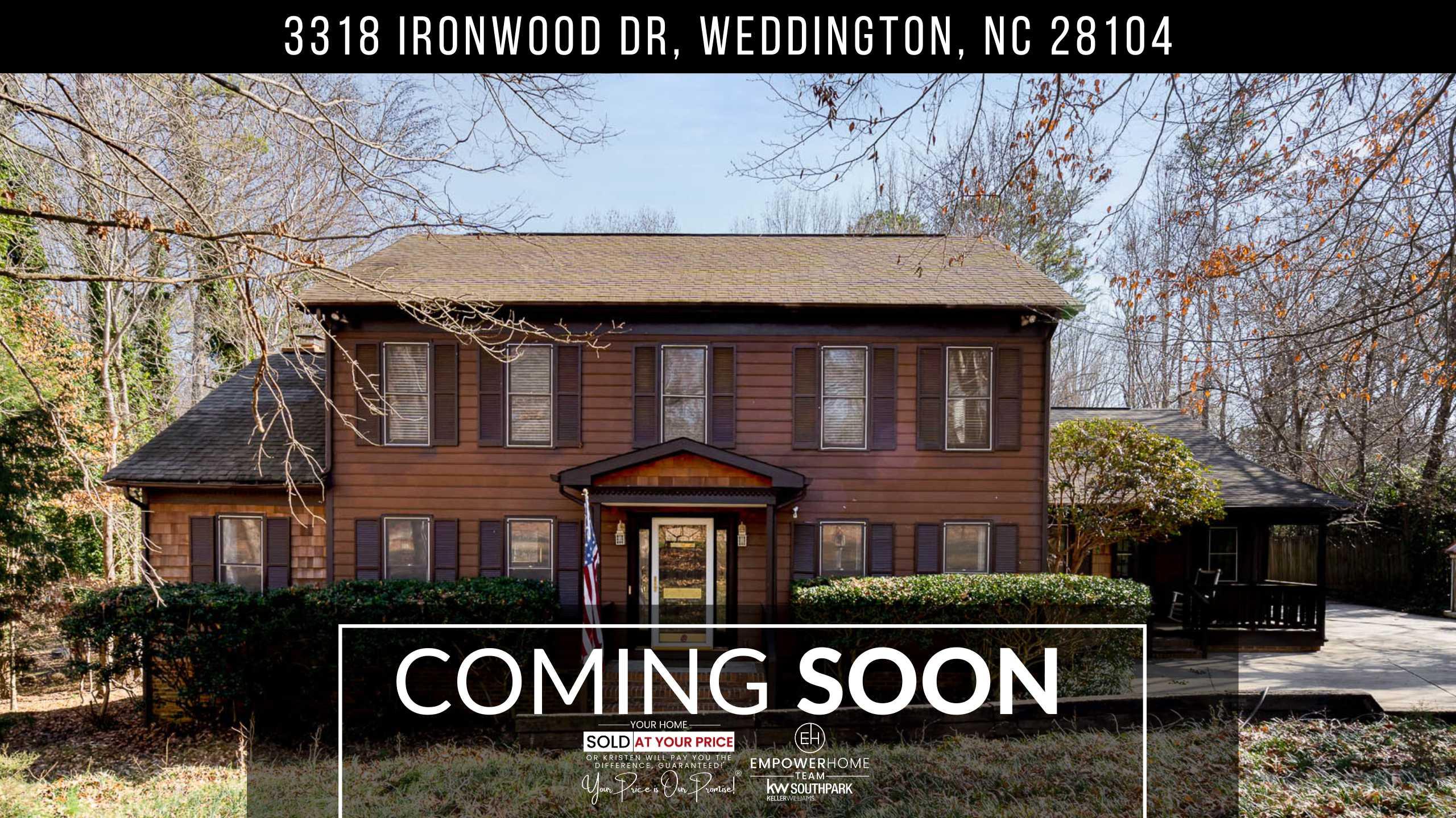 3318 Ironwood Dr, Weddington, NC 28104