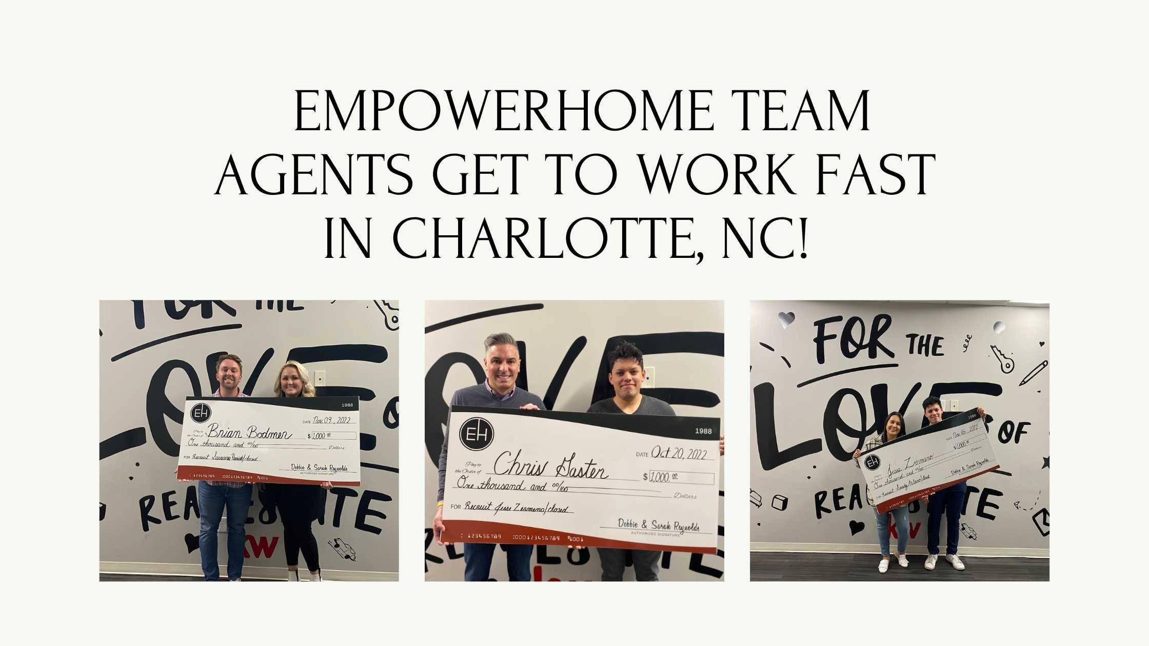 EmpowerHome Team Agents Get to Work Fast in Charlotte, NC!