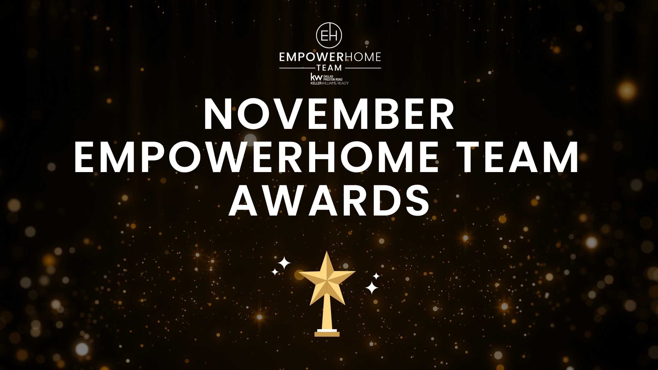 EmpowerHome Team November Award Recipients – Dallas, TX