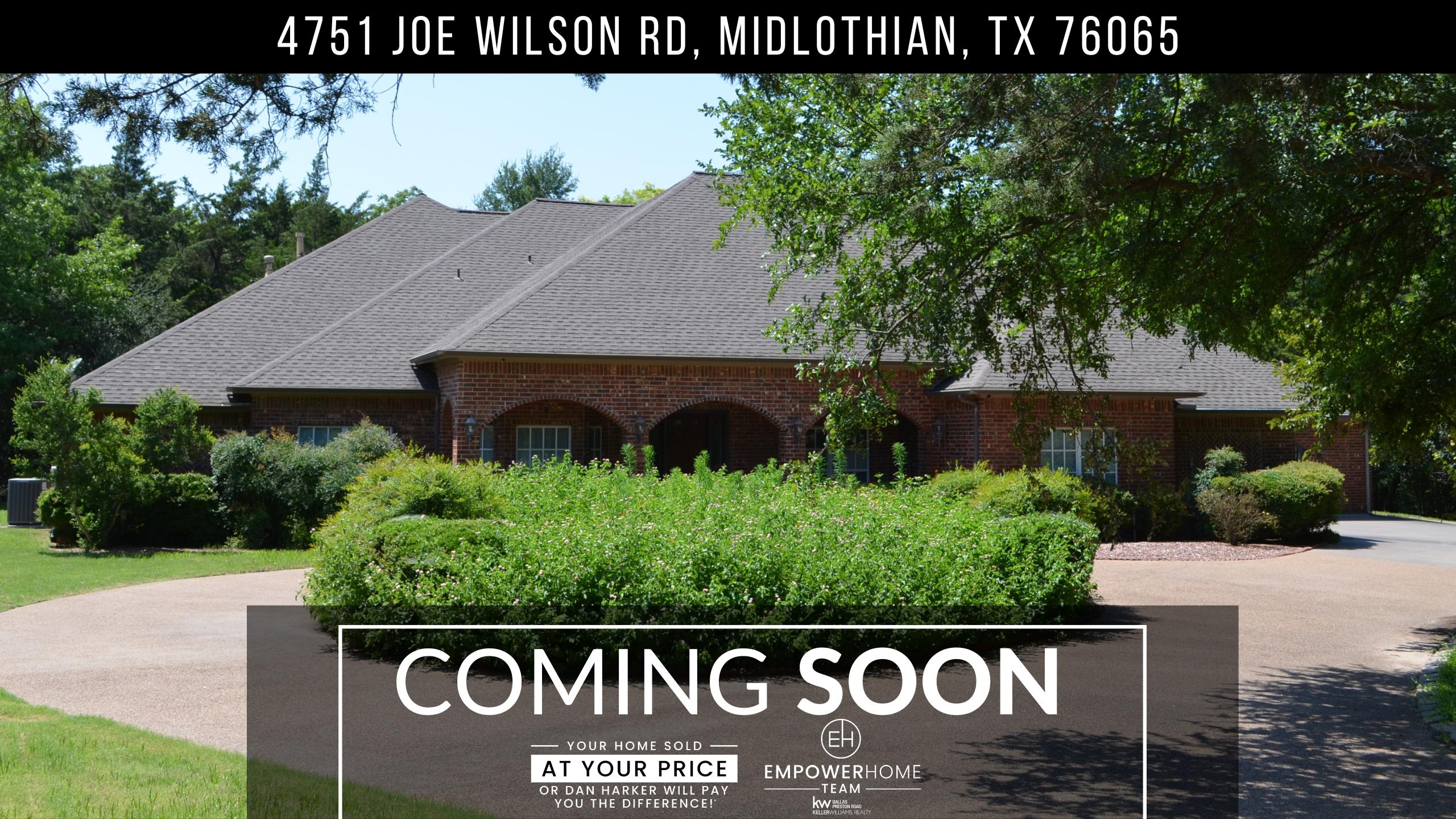 4751 Joe Wilson Rd, Midlothian, TX 76065