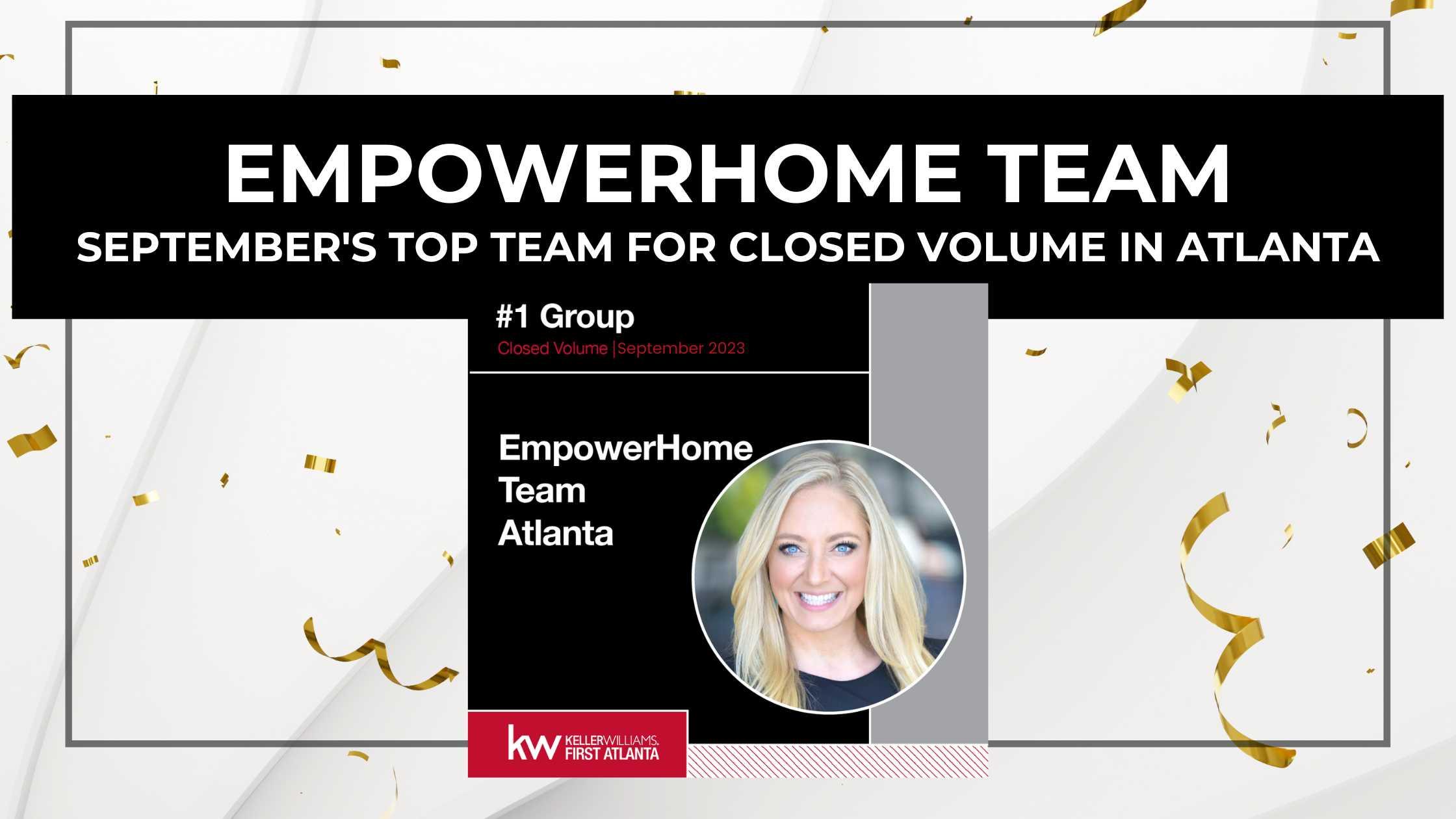 Linde Moore and EmpowerHome Team Acknowledged as Top Producers by Keller Williams First Atlanta!