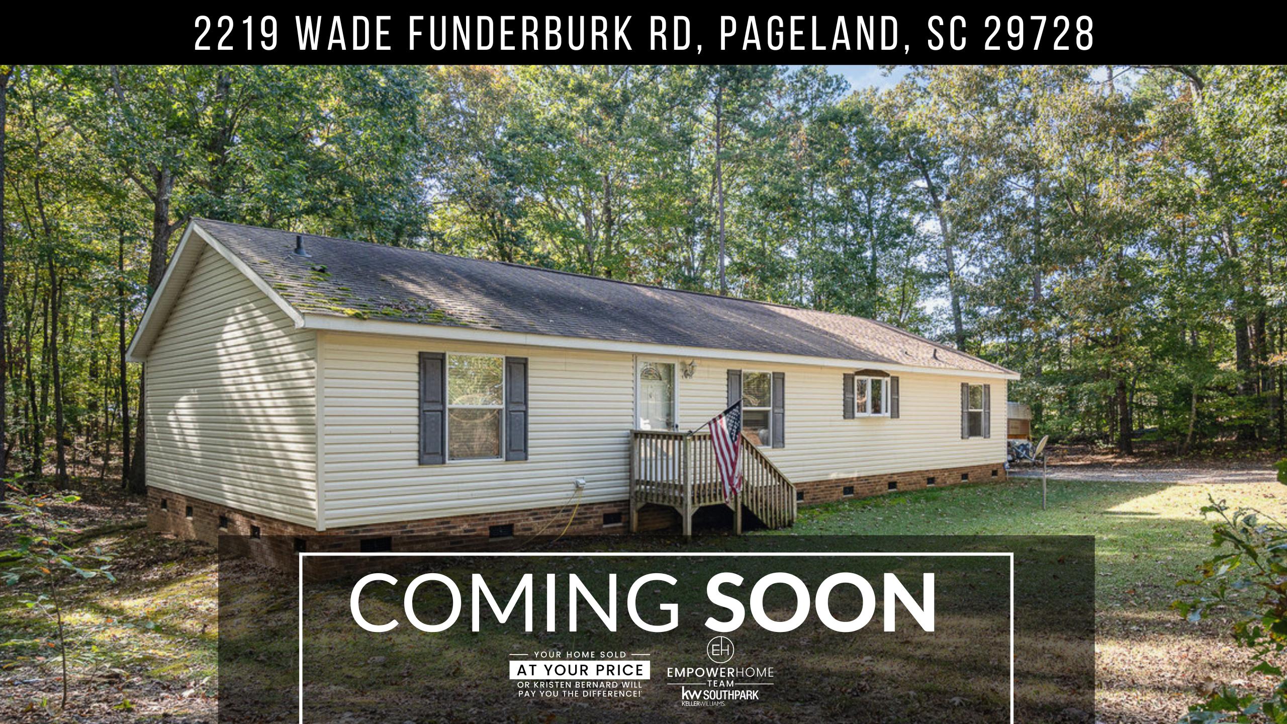 2219 Wade Funderburk Rd, Pageland, SC 29728