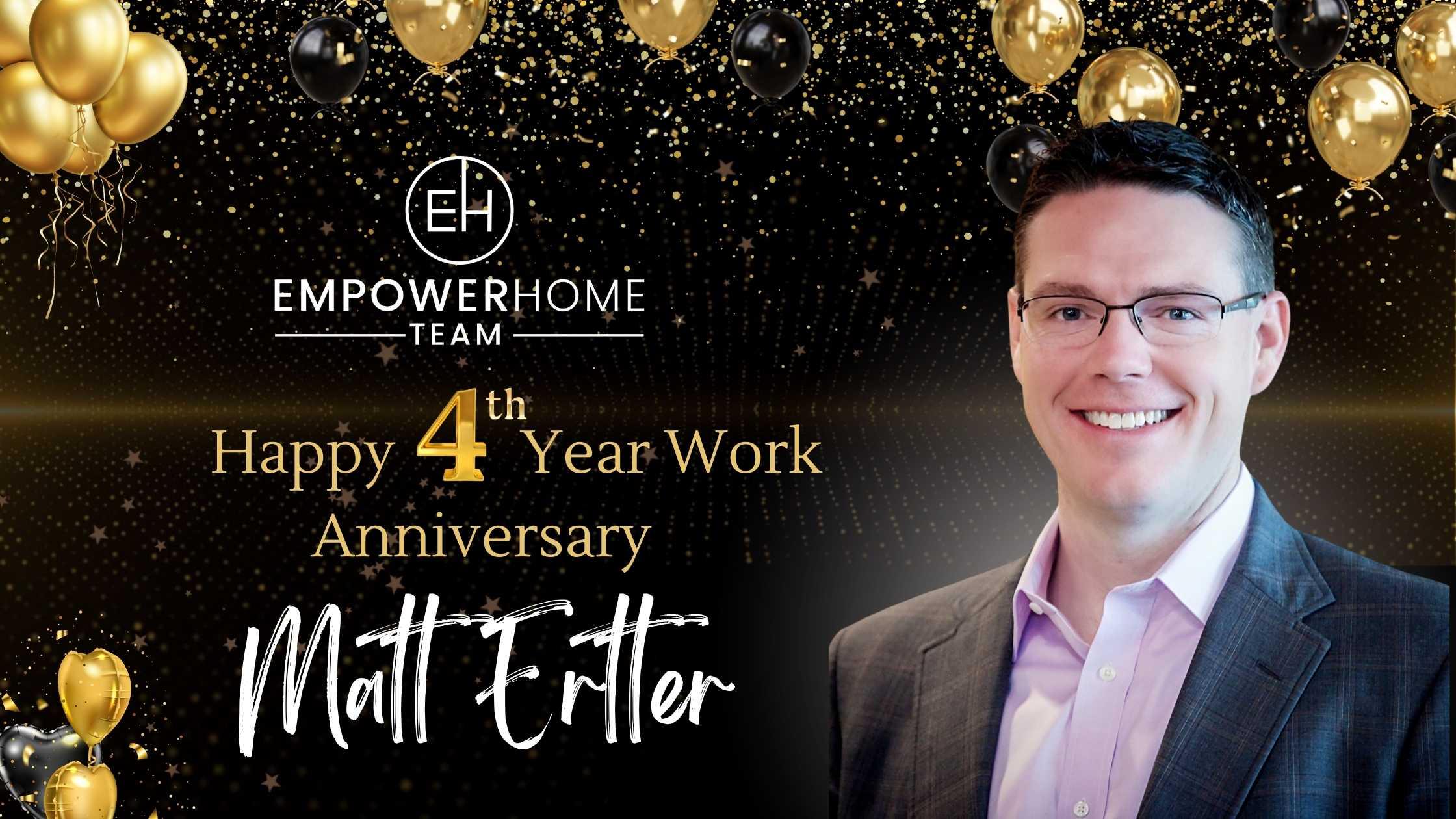 Happy Work Anniversary, Matt Ertter!