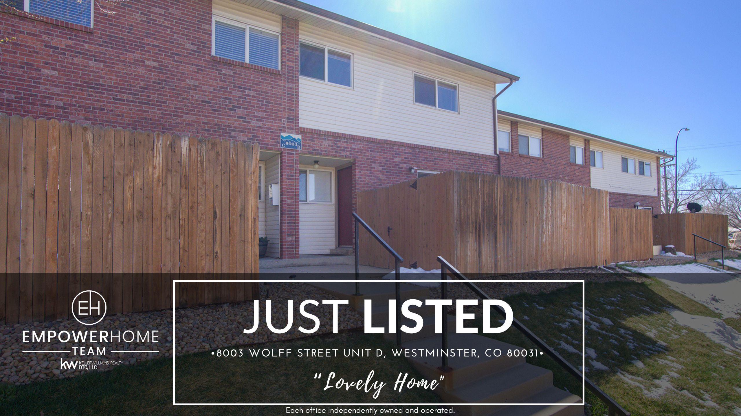 8003 Wolff Street Unit D, Westminster, CO 80031