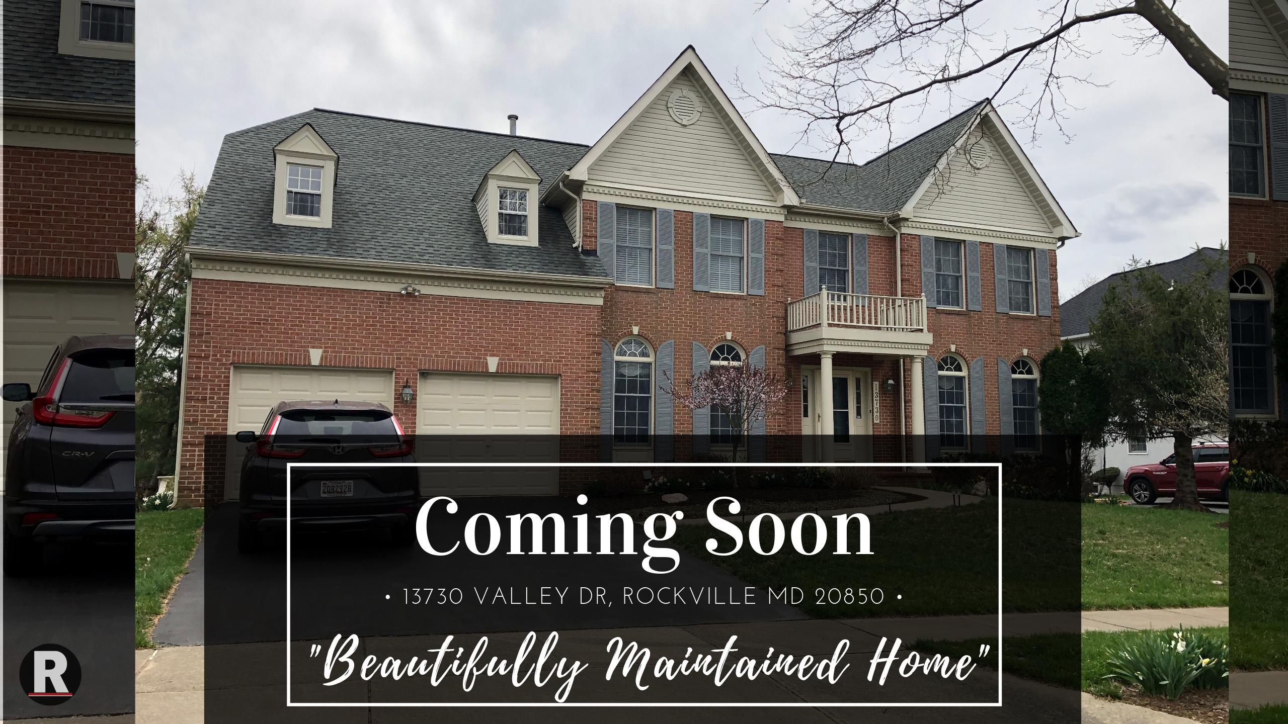 Coming Soon! 13730 Valley Dr, Rockville MD 20850