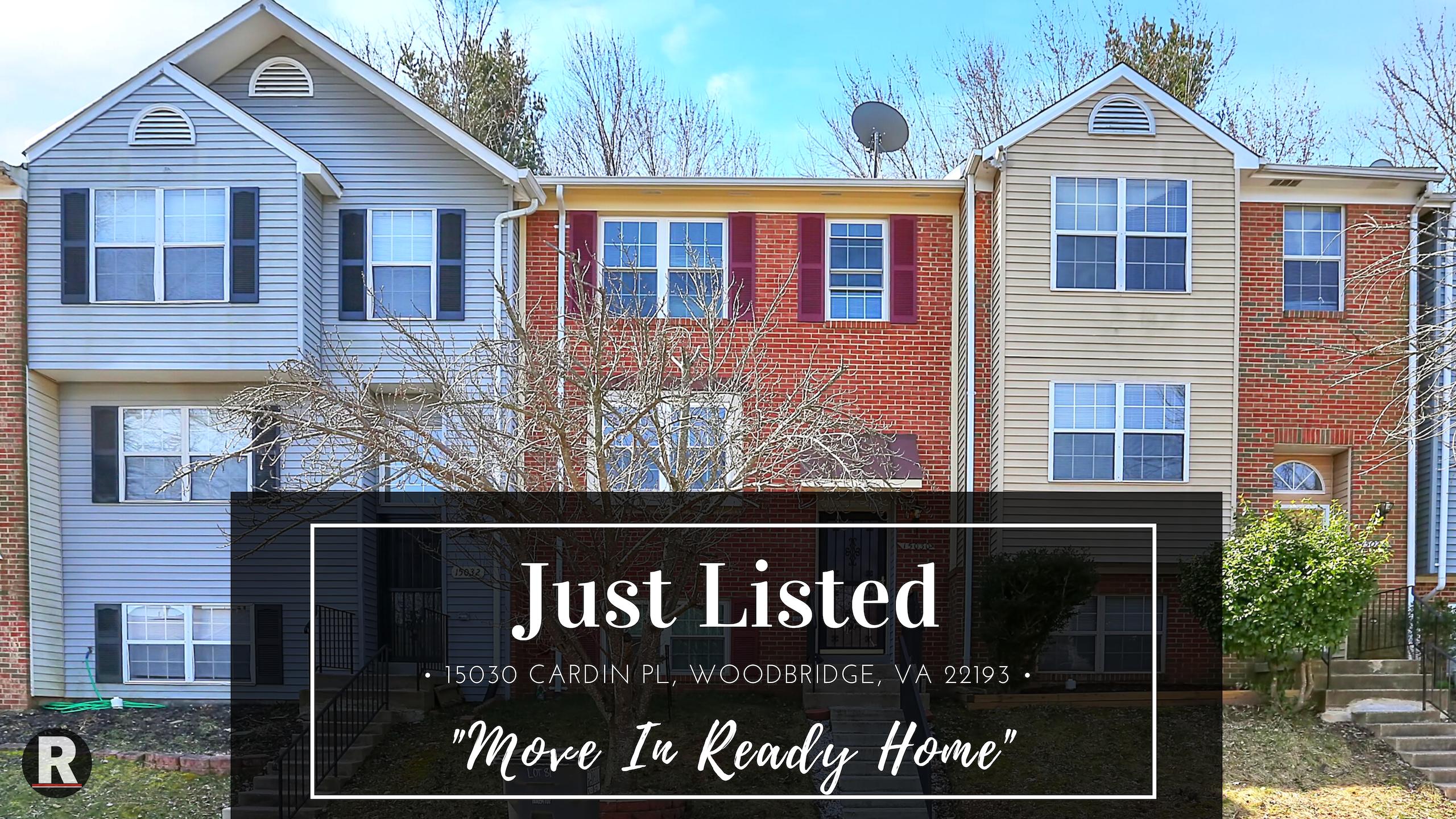 Just Listed! 15030 Cardin Pl, Woodbridge, VA 22193