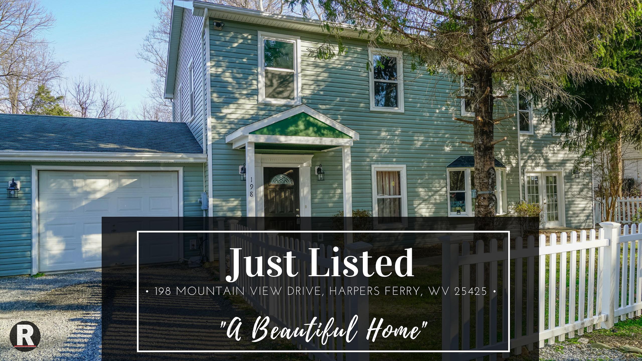 Just Listed! 198 Mountain View Drive, Harpers Ferry, WV 25425