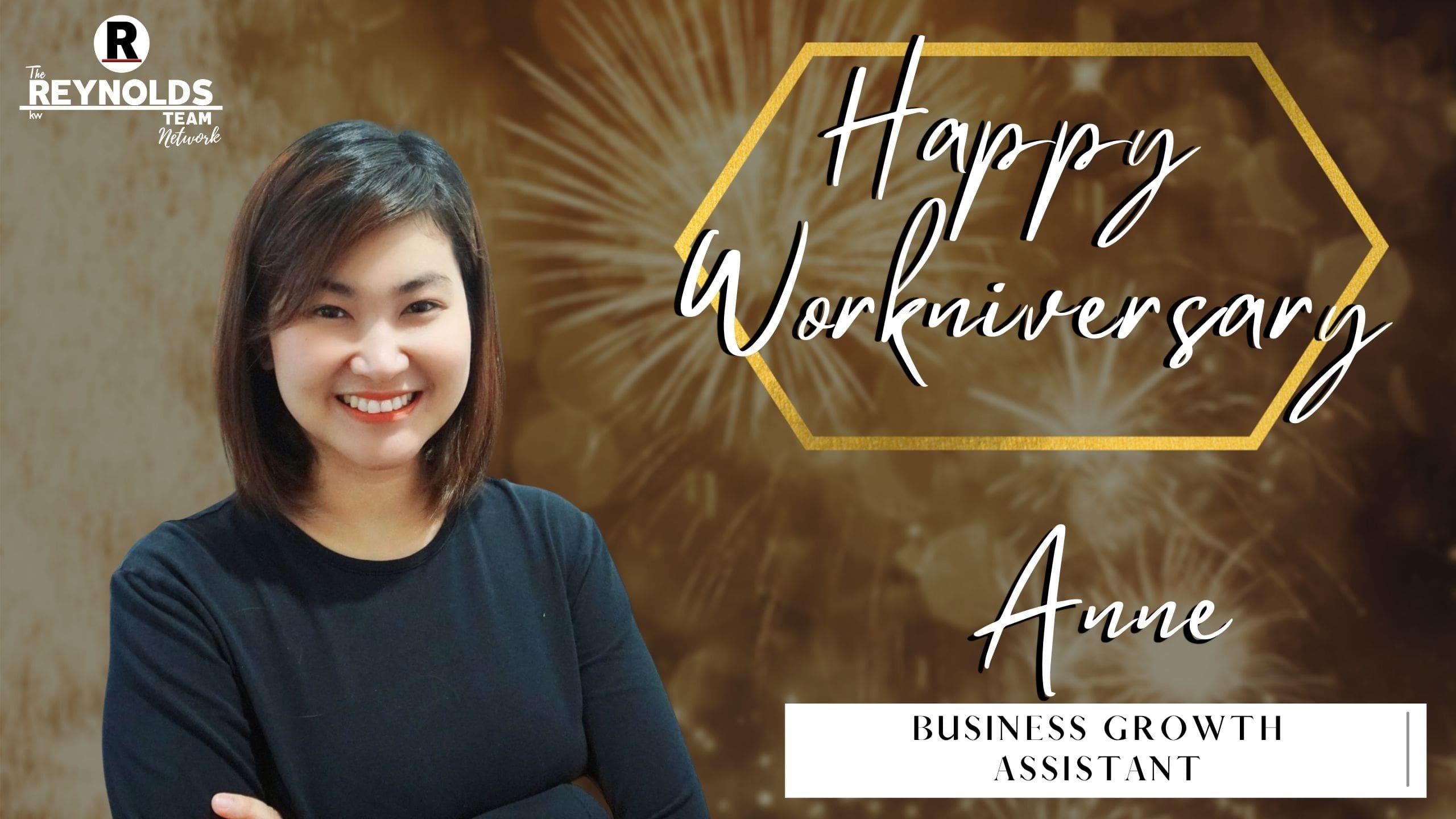 Happy Workniversary, Anne!