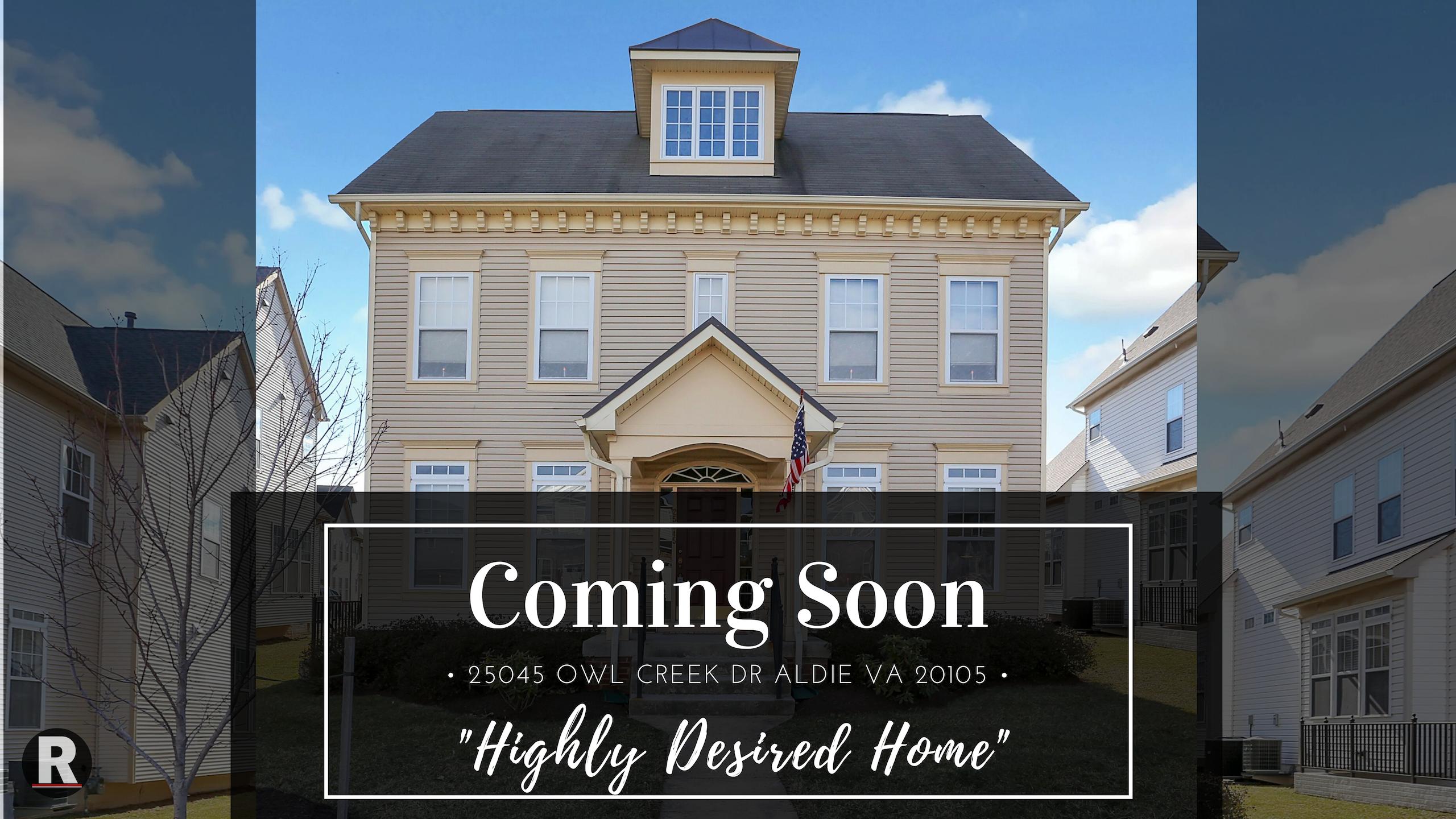 Coming Soon! 25045 Owl Creek Dr Aldie VA 20105