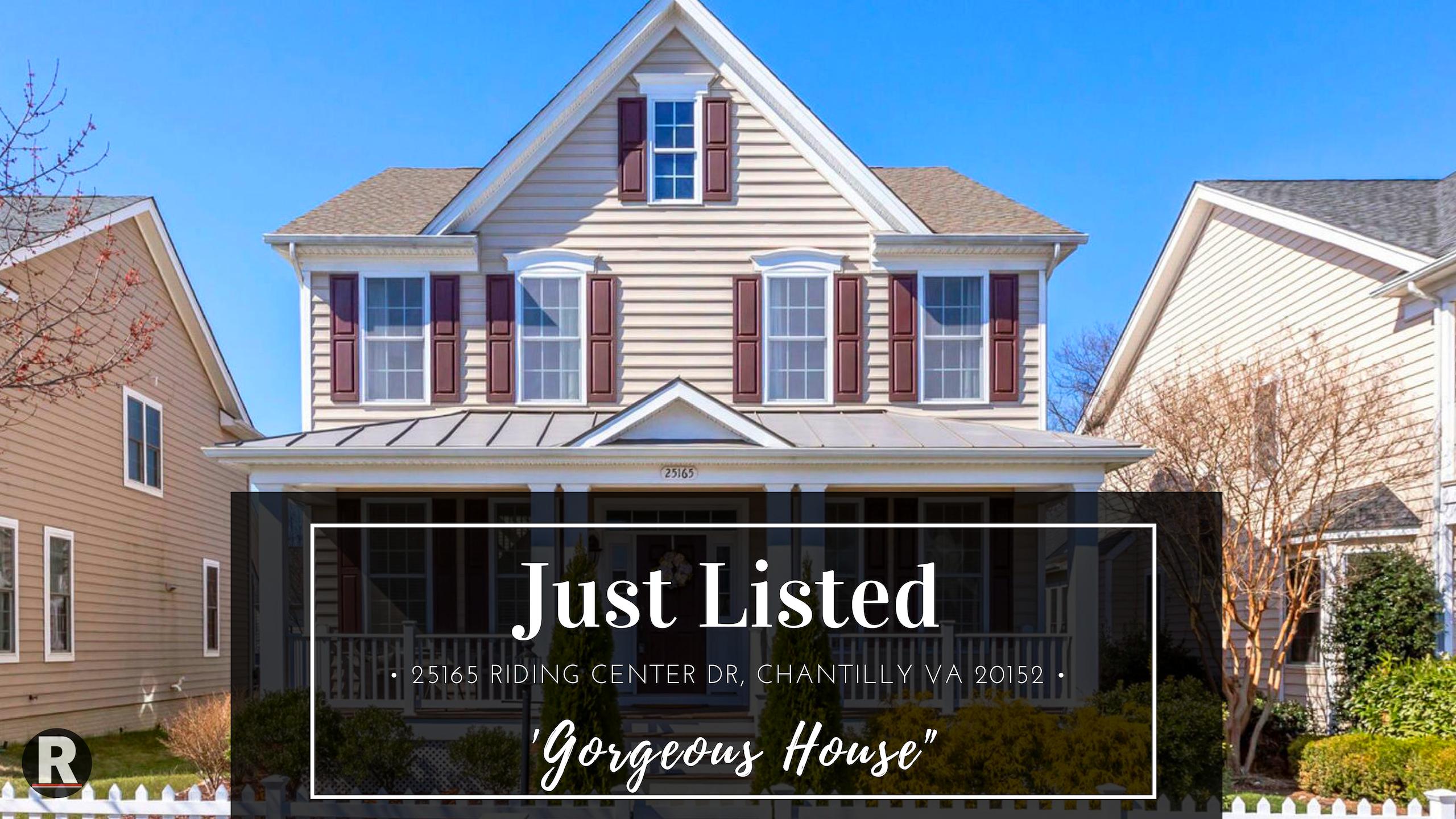 Just Listed! 25165 Riding Center Dr, Chantilly VA 20152