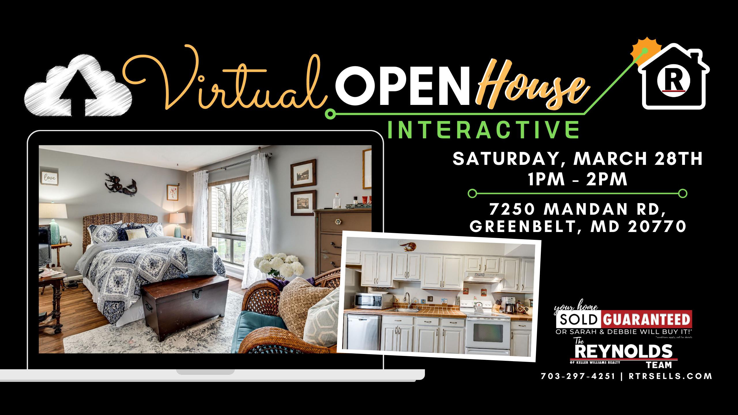 Virtual + Interactive Open House for 7250 Mandan Rd, Greenbelt, MD 20770