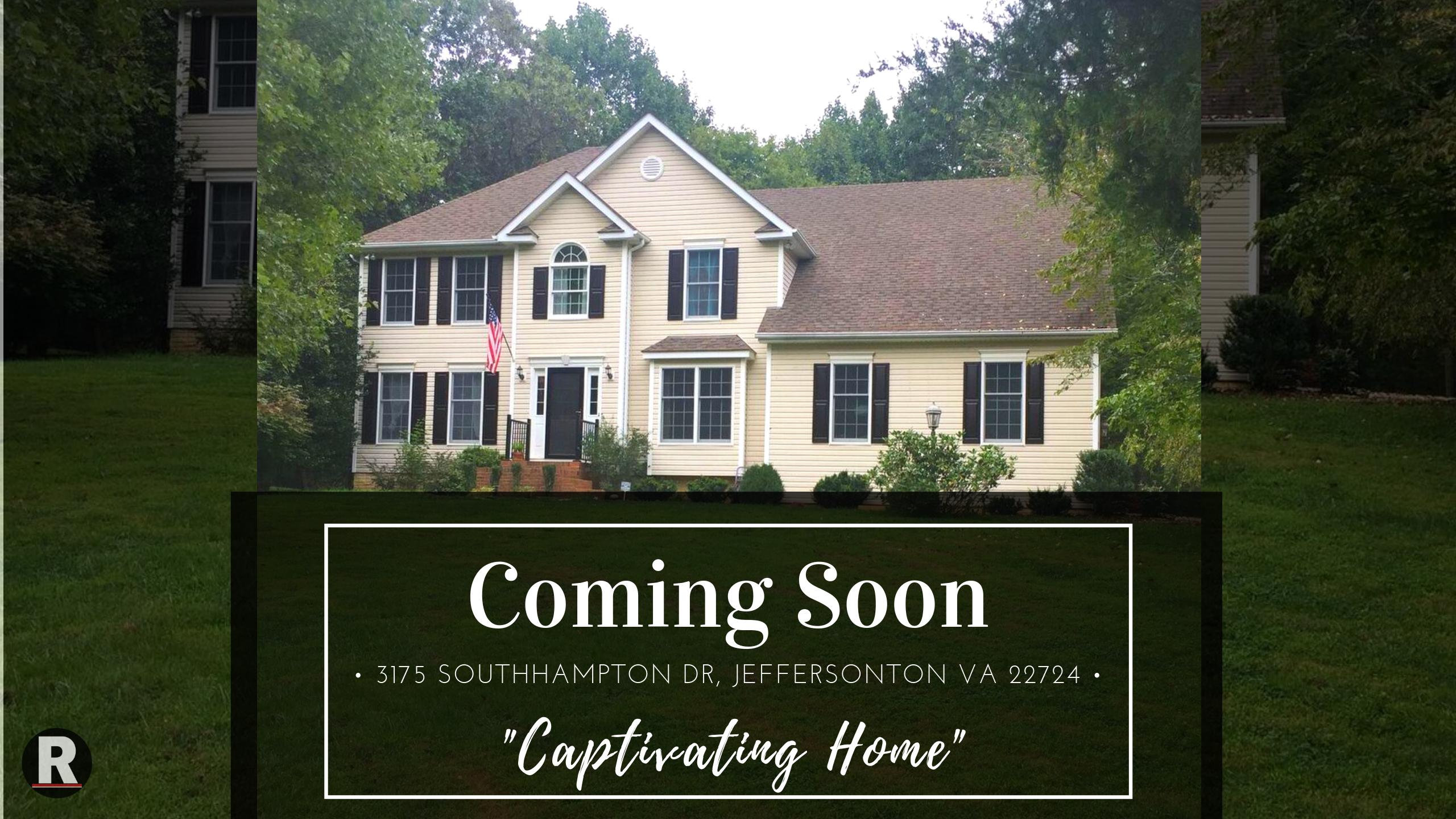 Coming Soon! 3175 Southampton Dr, Jeffersonton VA 22724