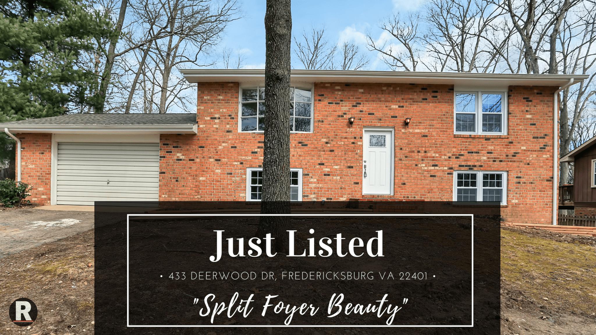 Just Listed! 433 Deerwood Dr, Fredericksburg VA 22401