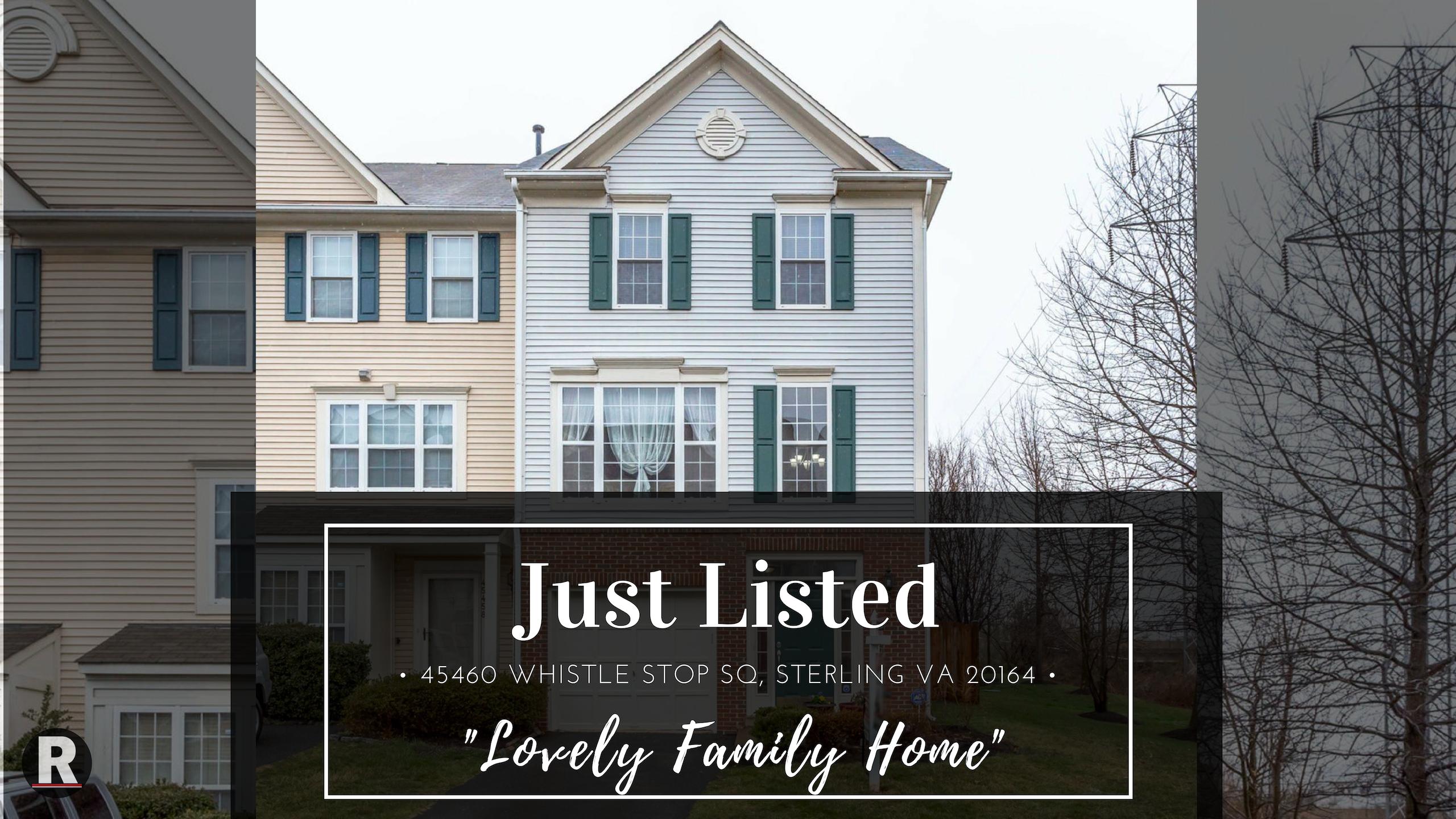 Just Listed! 45460 Whistle Stop Sq, Sterling VA 20164