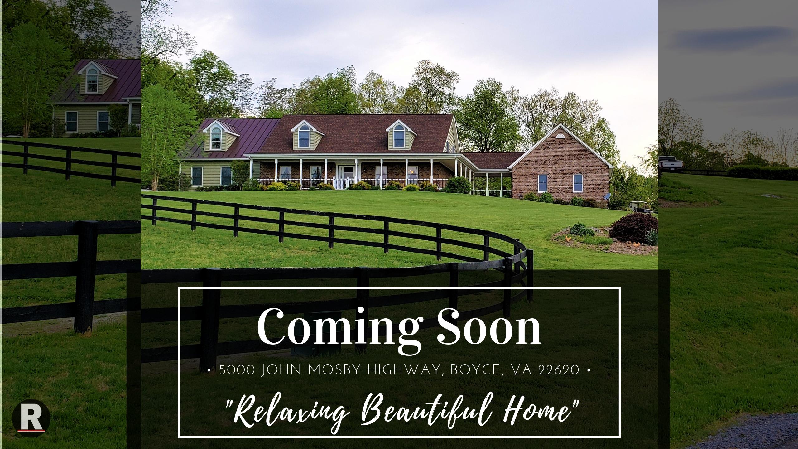 Coming Soon! 5000 John Mosby Highway, Boyce, VA 22620