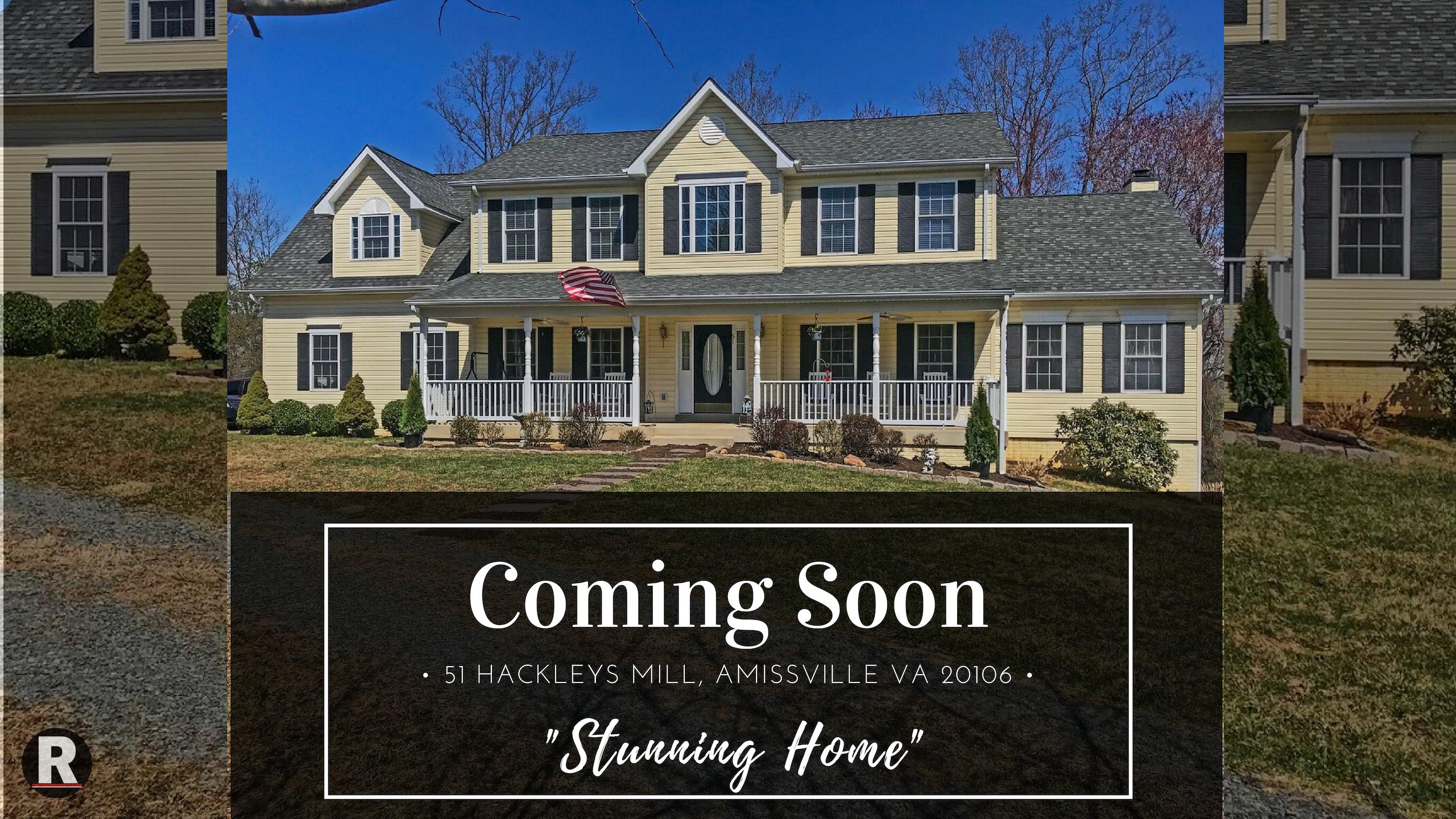 Coming Soon! 51 Hackleys Mill, Amissville VA 20106