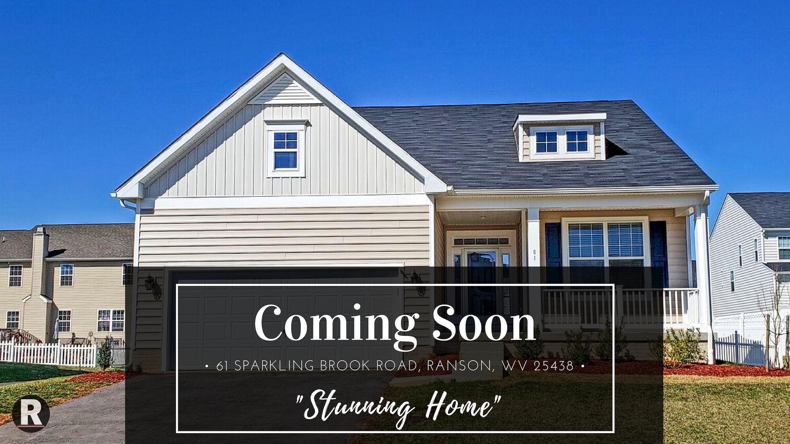 Coming Soon! 61 Sparkling Brook Road, Ranson, WV 25438