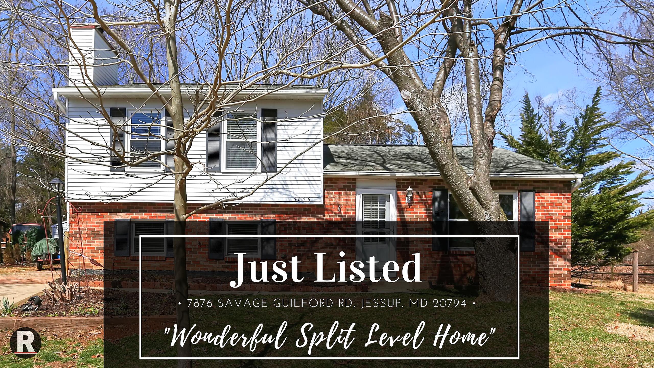 Just Listed! 7876 Savage Guilford Rd, Jessup, MD 20794