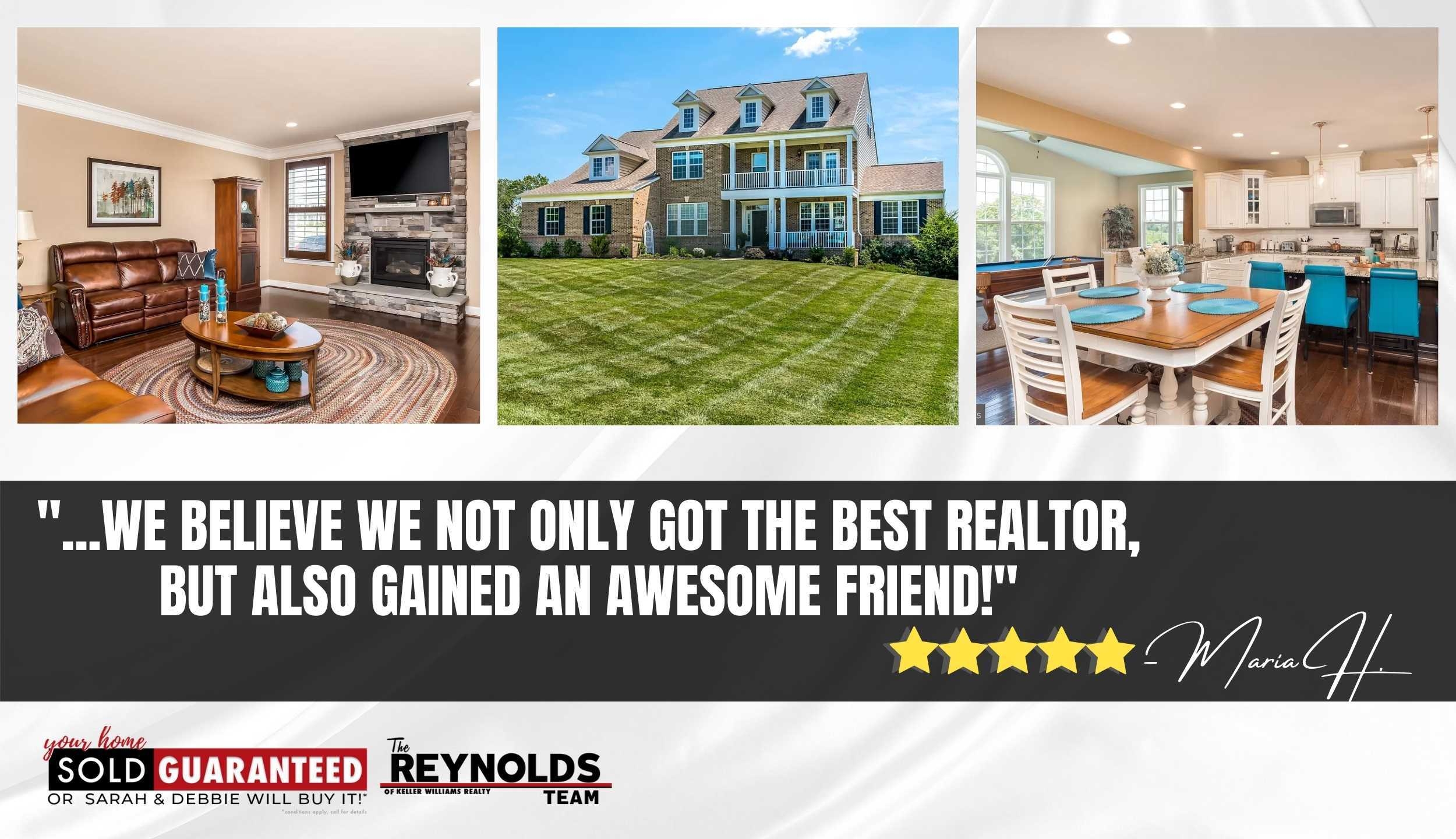 Leesburg, VA Family gives The Reynolds Team 5-Star Review with their dream home