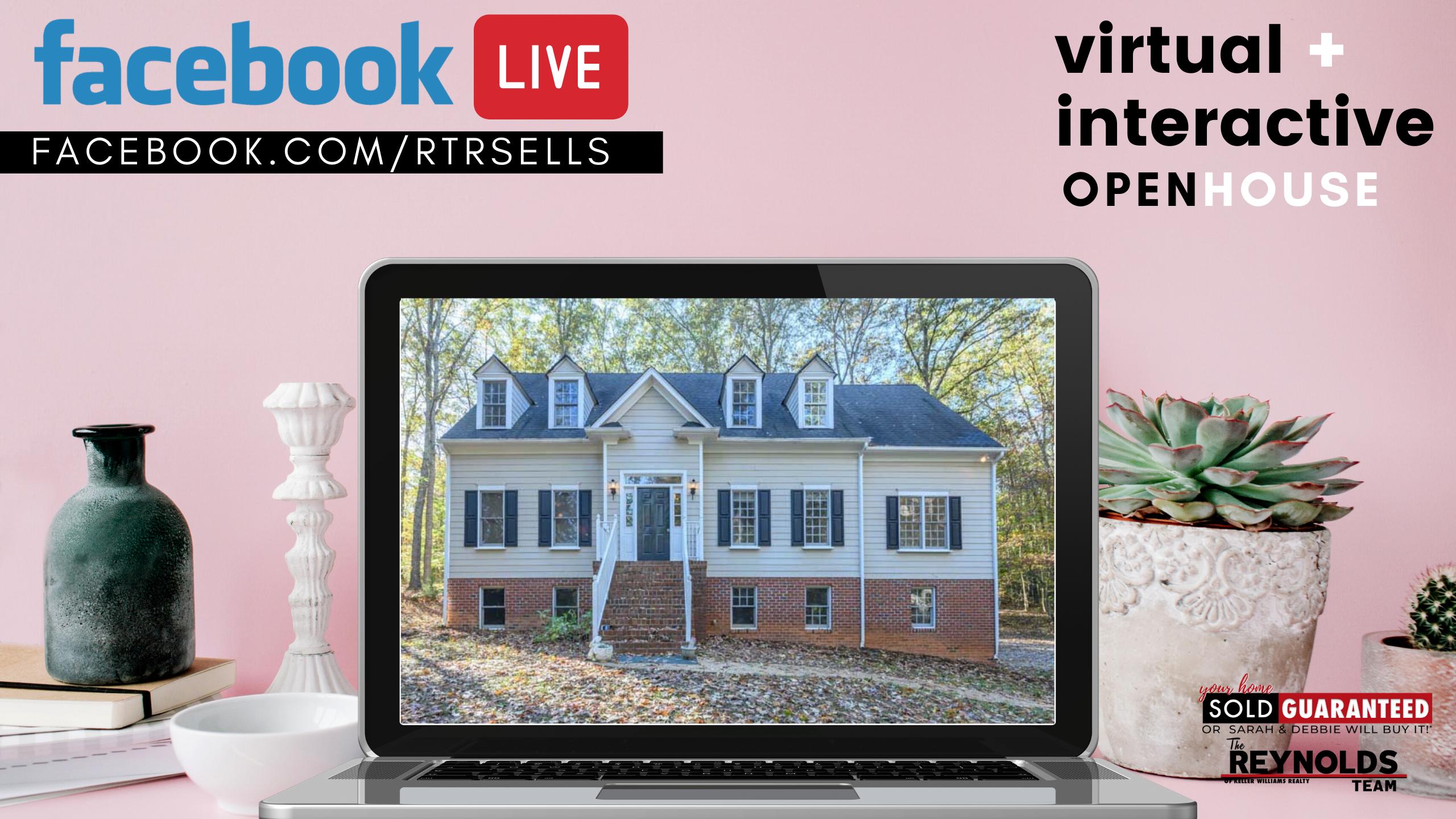 May 15th – Facebook LIVE Virtual Walk-through Open House