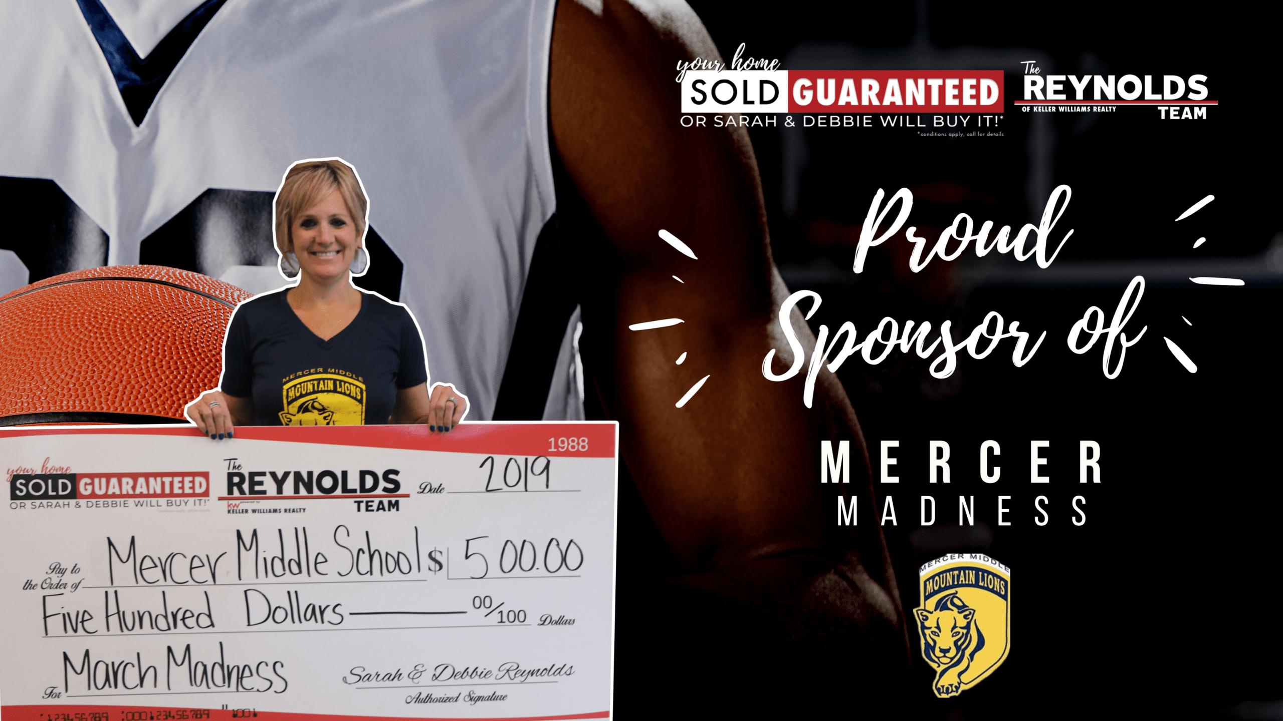 Proud Sponsor of Mercer Middle School’s Mercer Madness