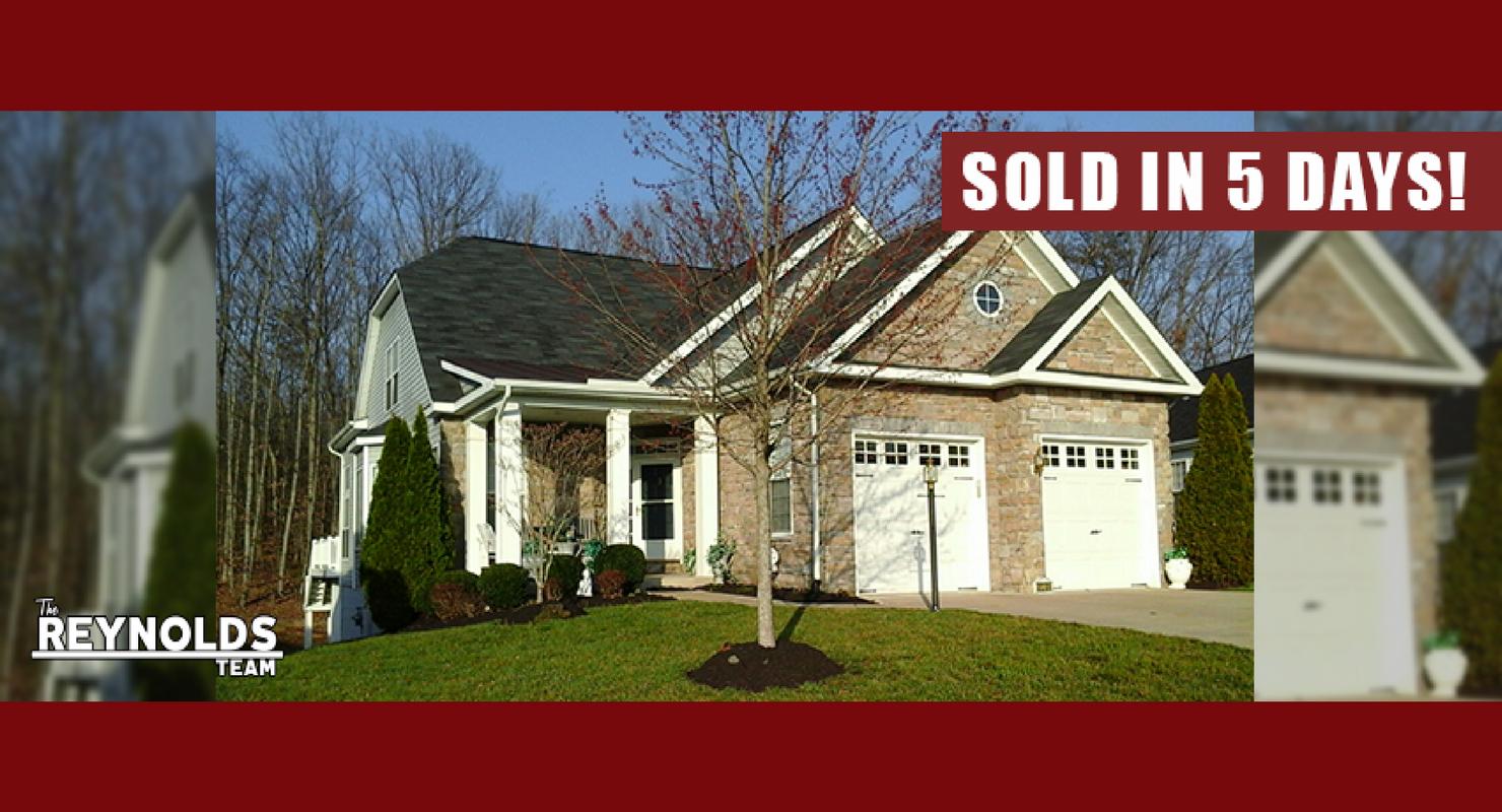 Prince William County Home Sells in 5 Days!