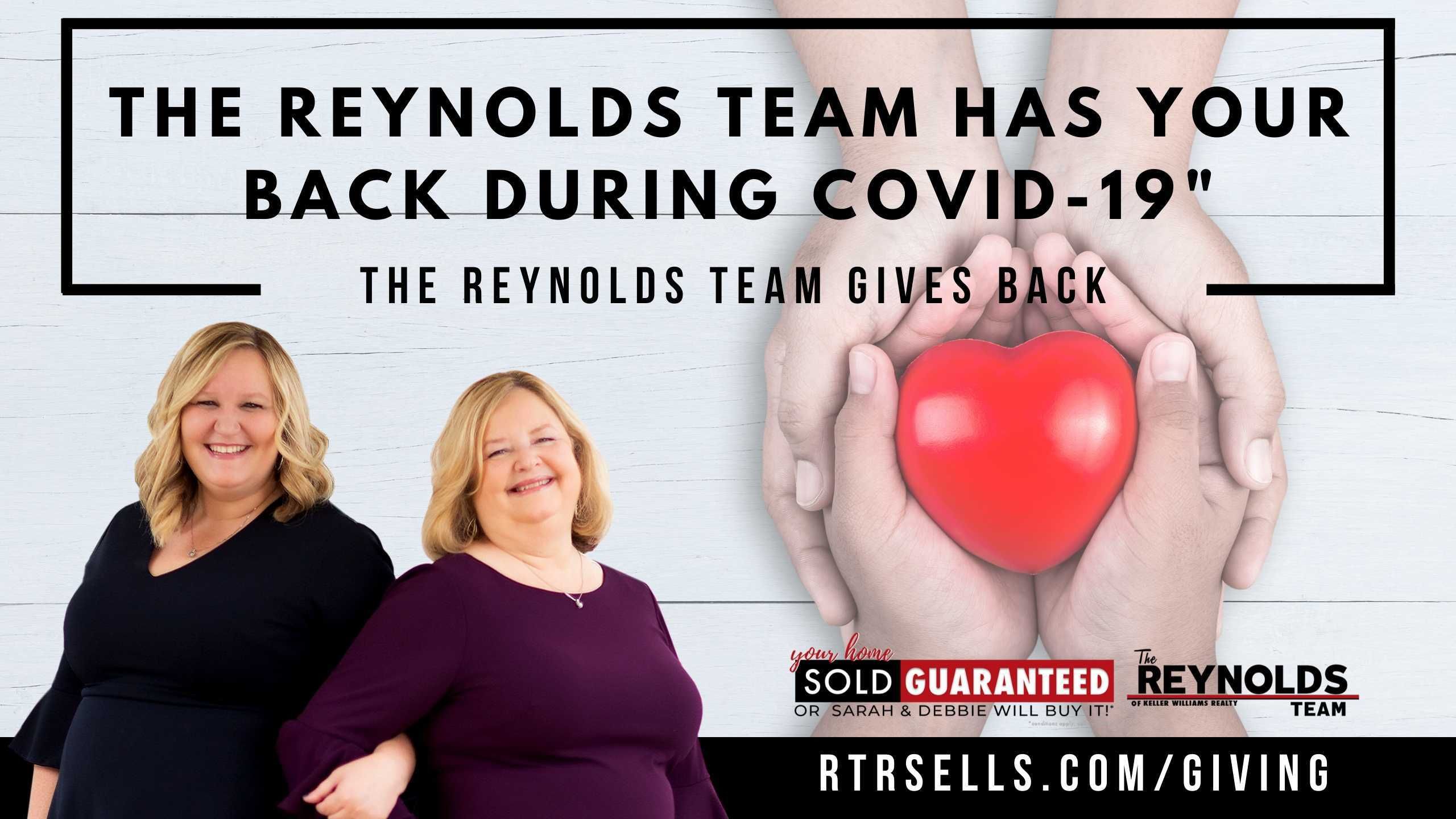 The Reynolds Team’s COVID-19 Community Relief Efforts (and HUGE Announcement)