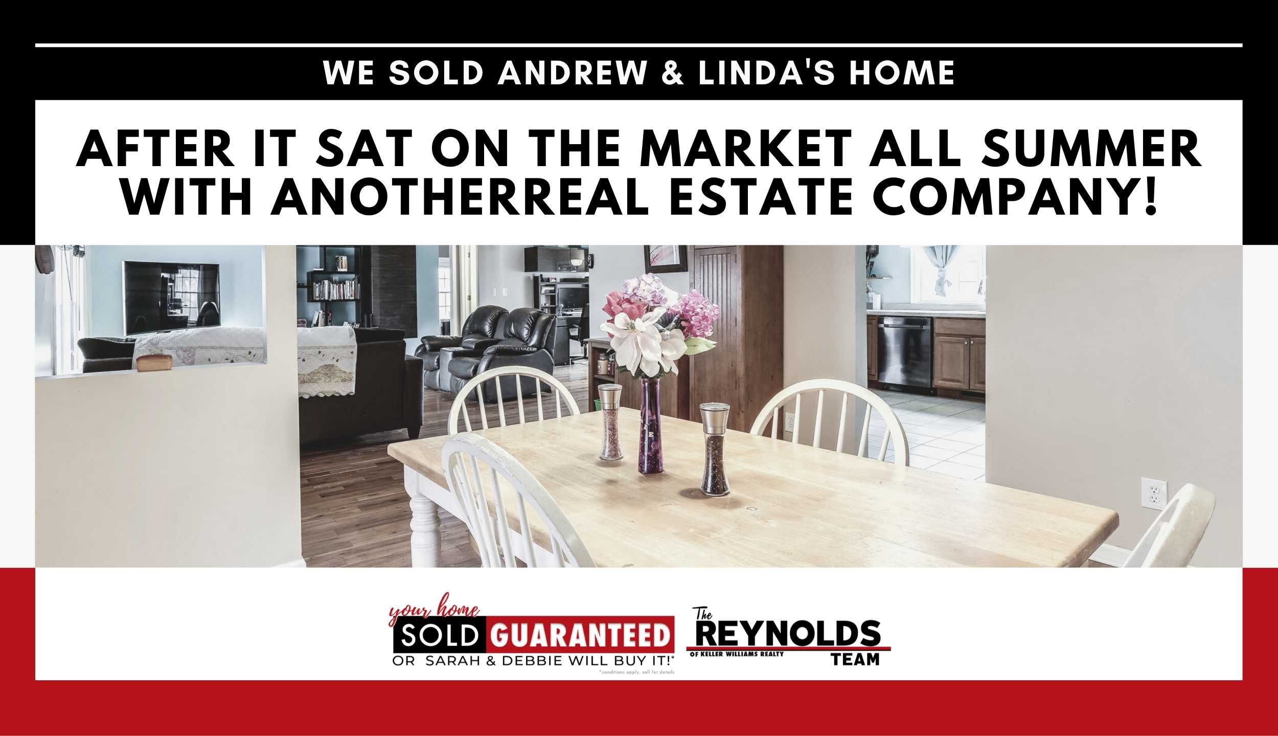 We SOLD Andrew & Linda’s Home After It Sat On The Market ALL Summer With Another Real Estate Company!