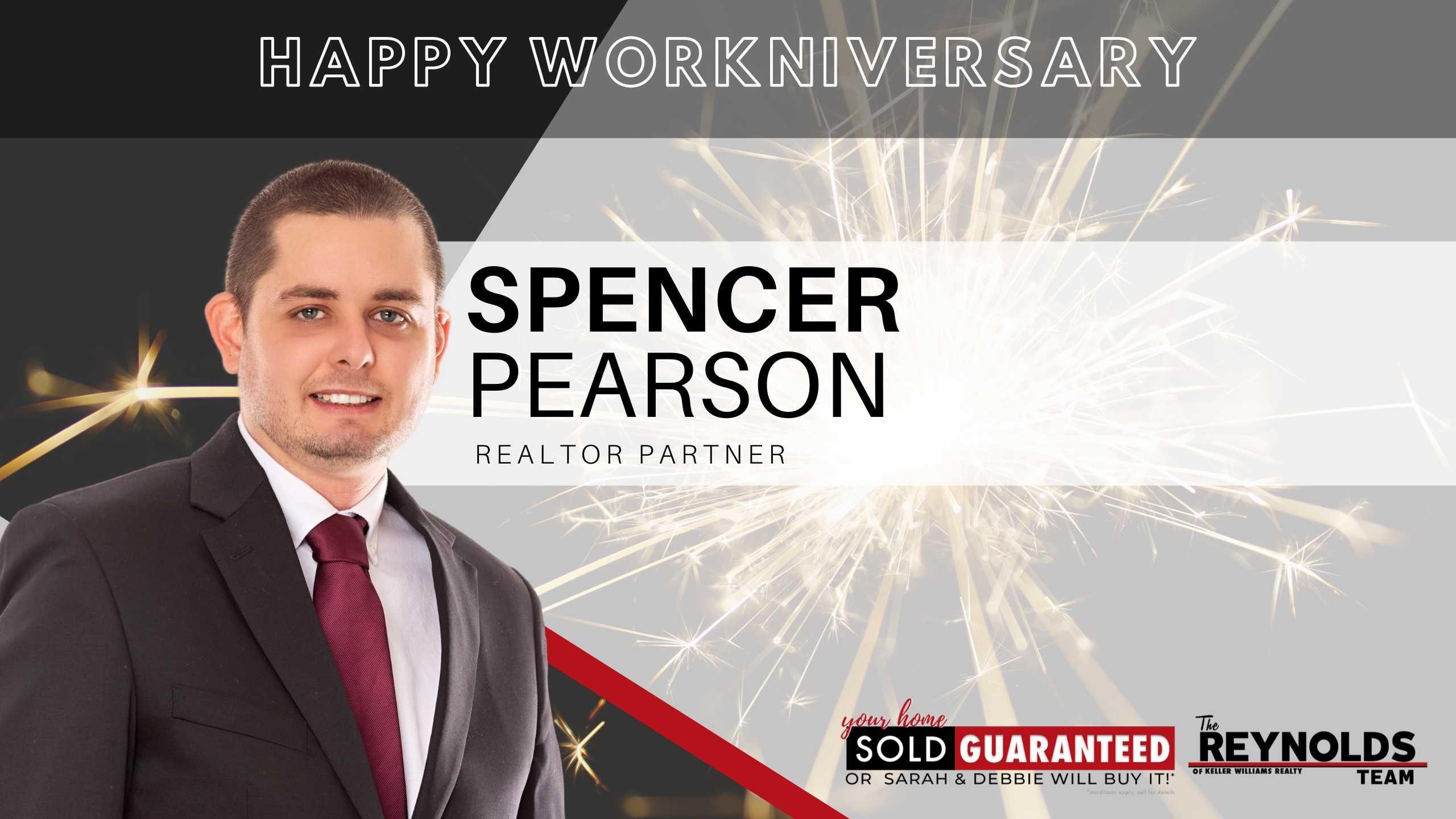 Happy Workniversary, Spencer Pearson!