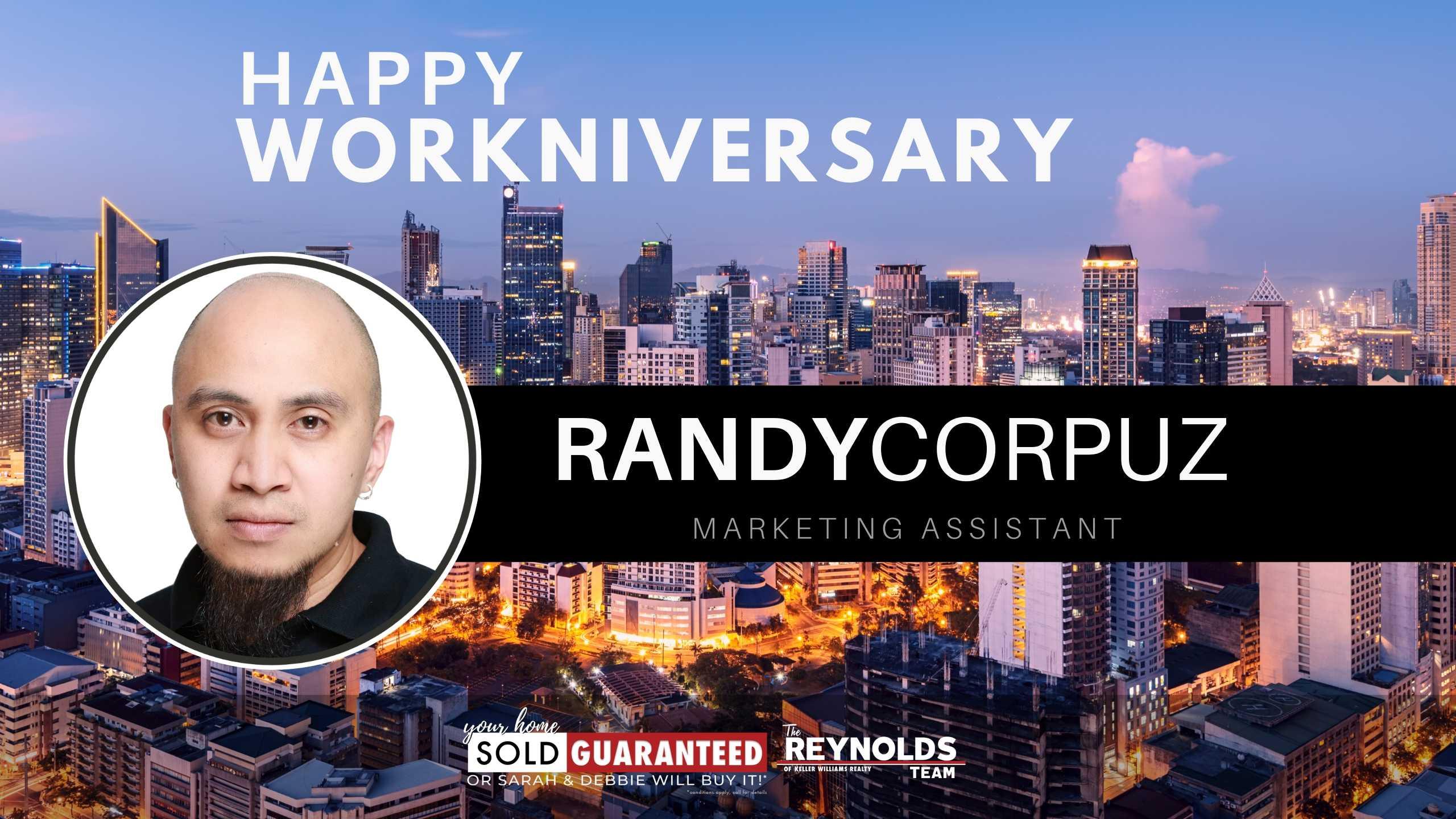 Happy Workniversary, Randy!