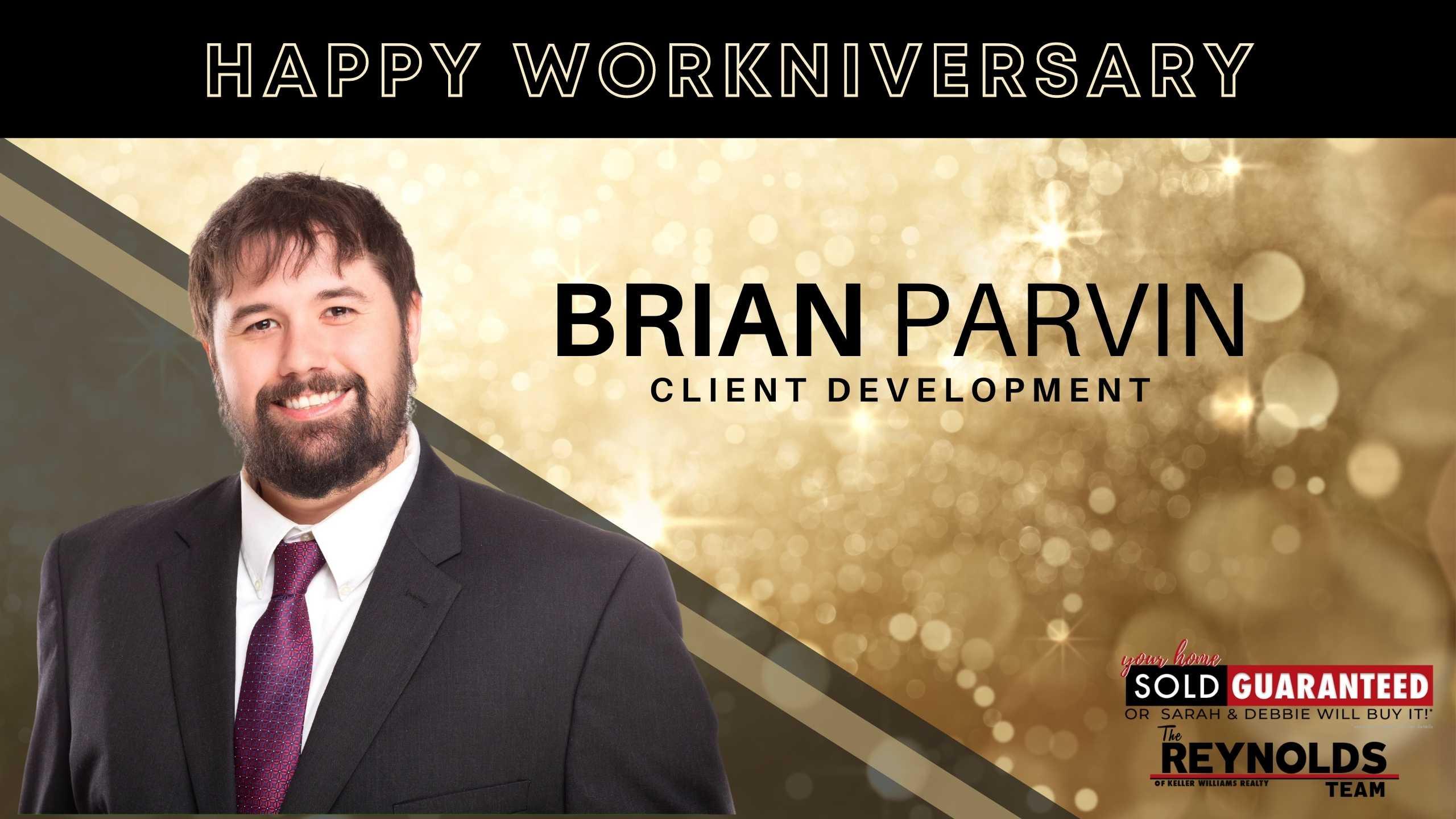 Happy Workniversary, Brian!